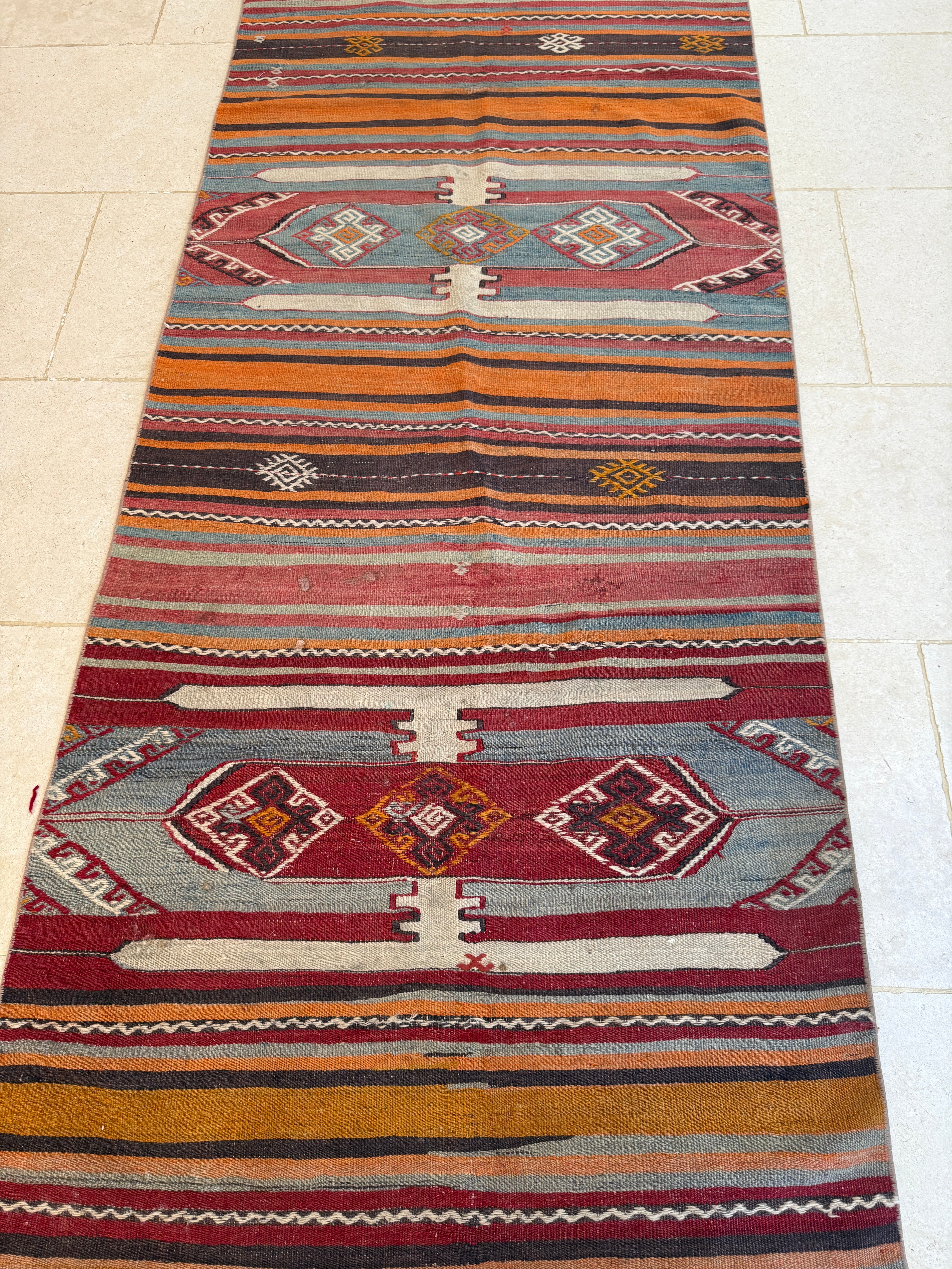 Large Vintage Turkish Runner