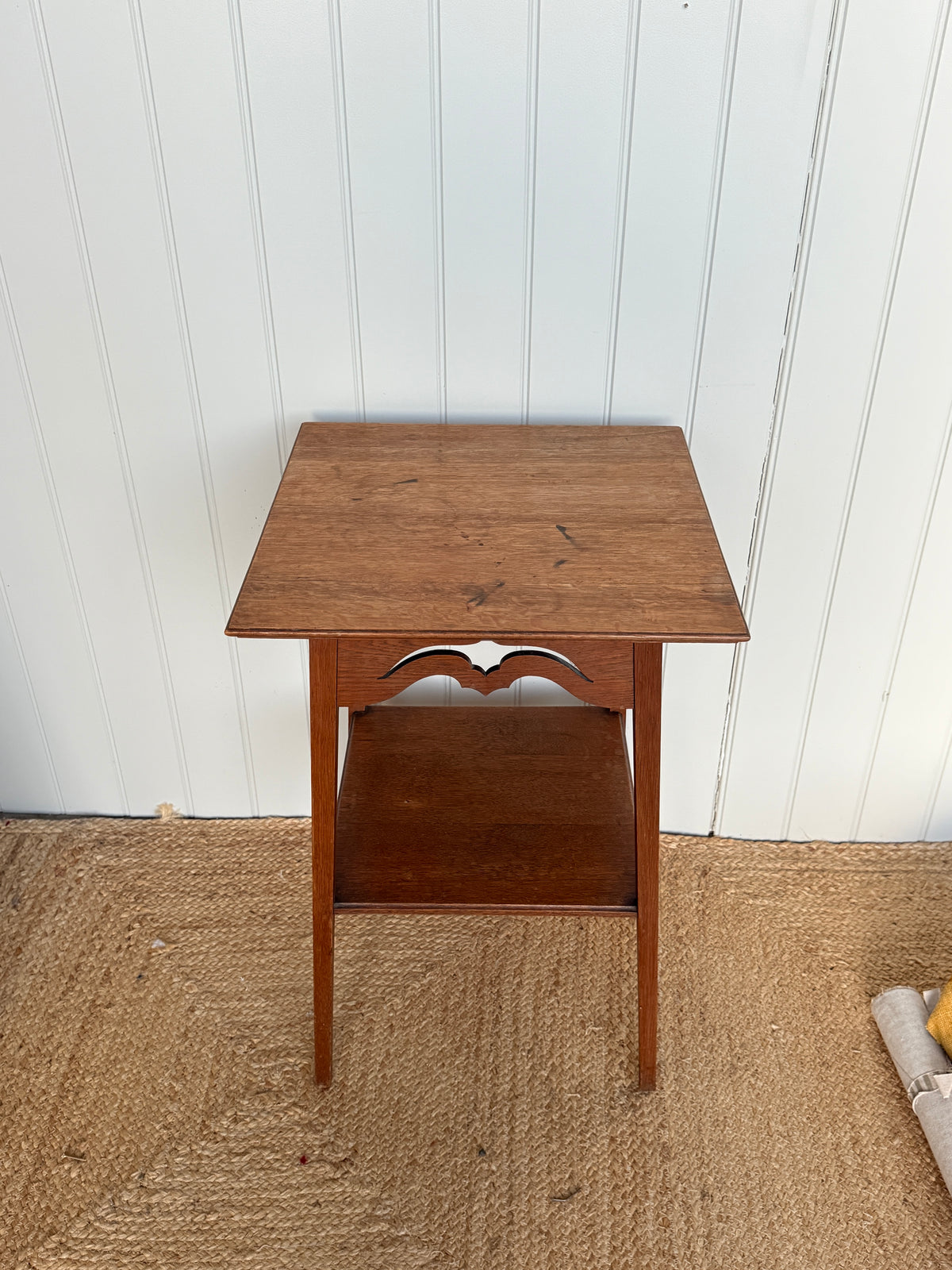 Arts and Crafts Oak Two-Tier Occasion Table, English, Circa 1900 to 1910