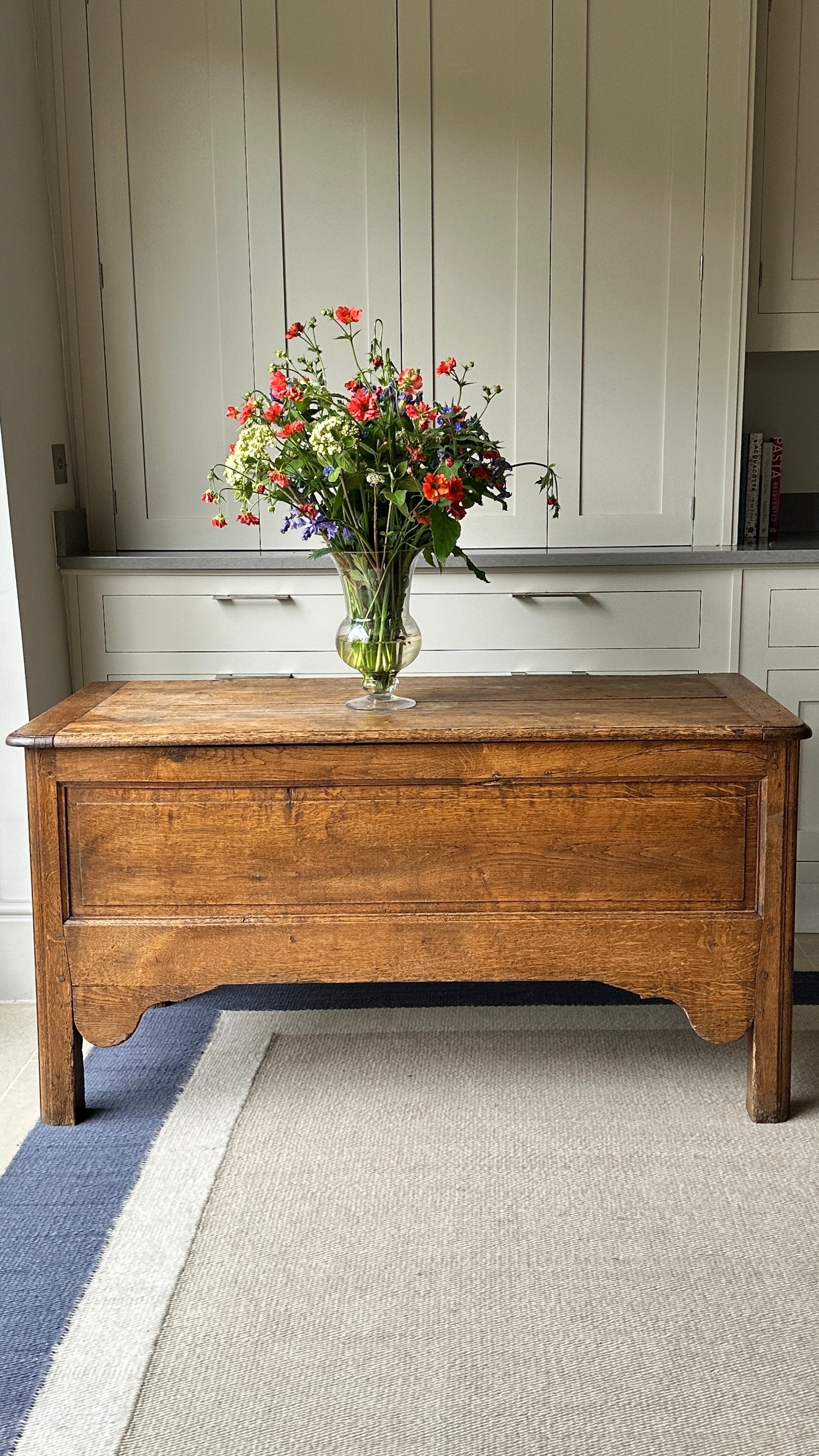 Lovely Antique Honeyed Oak Coffer