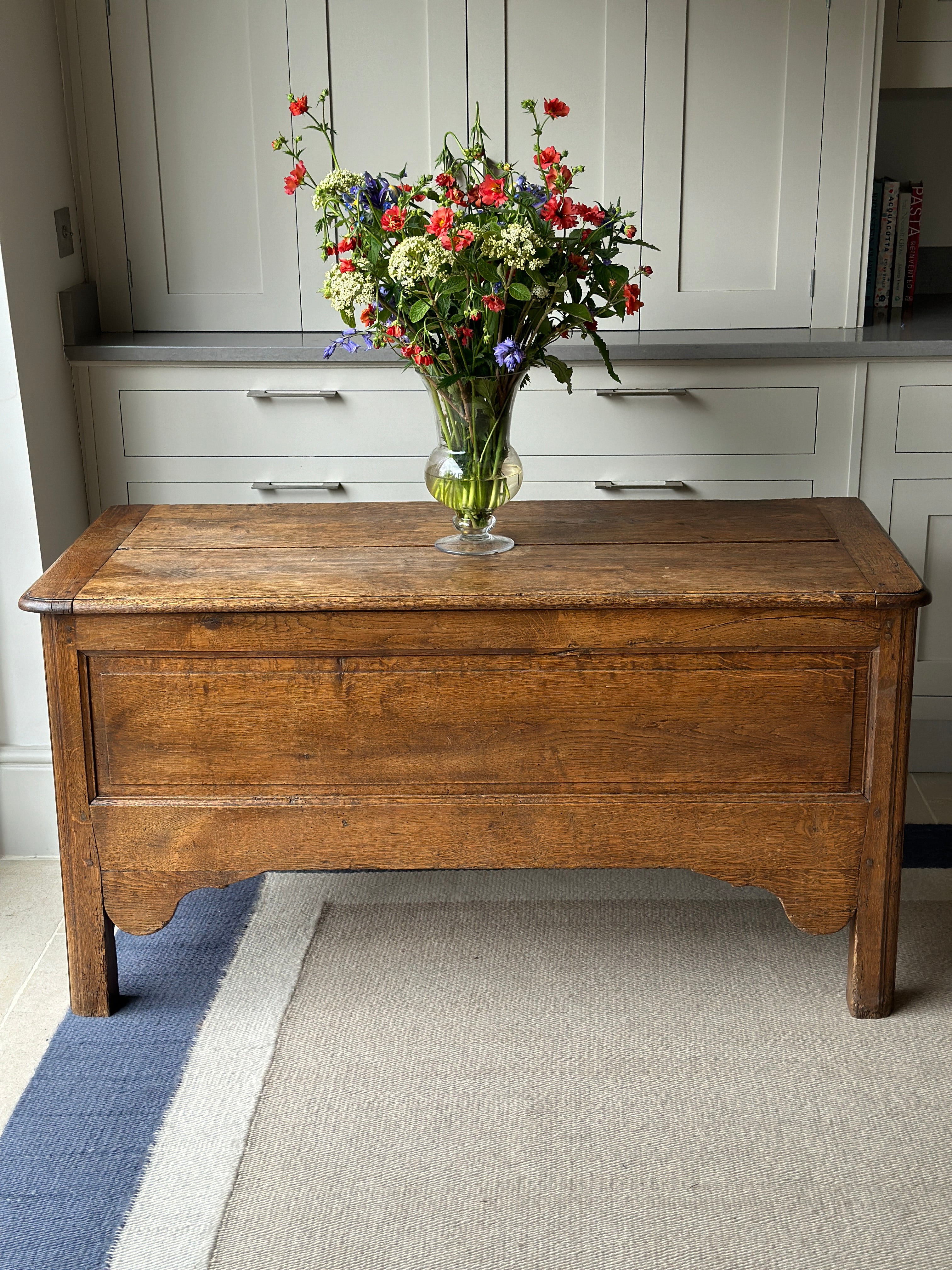 Lovely Antique Honeyed Oak Coffer