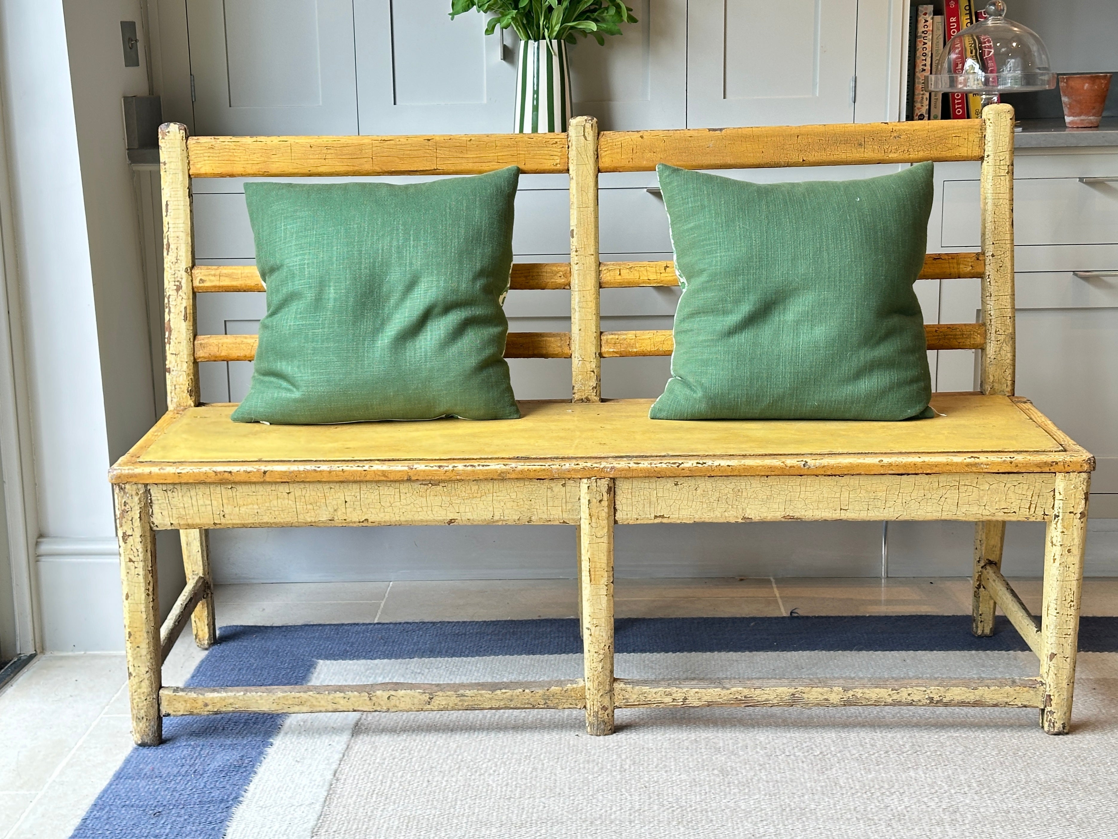 Painted Country House Bench