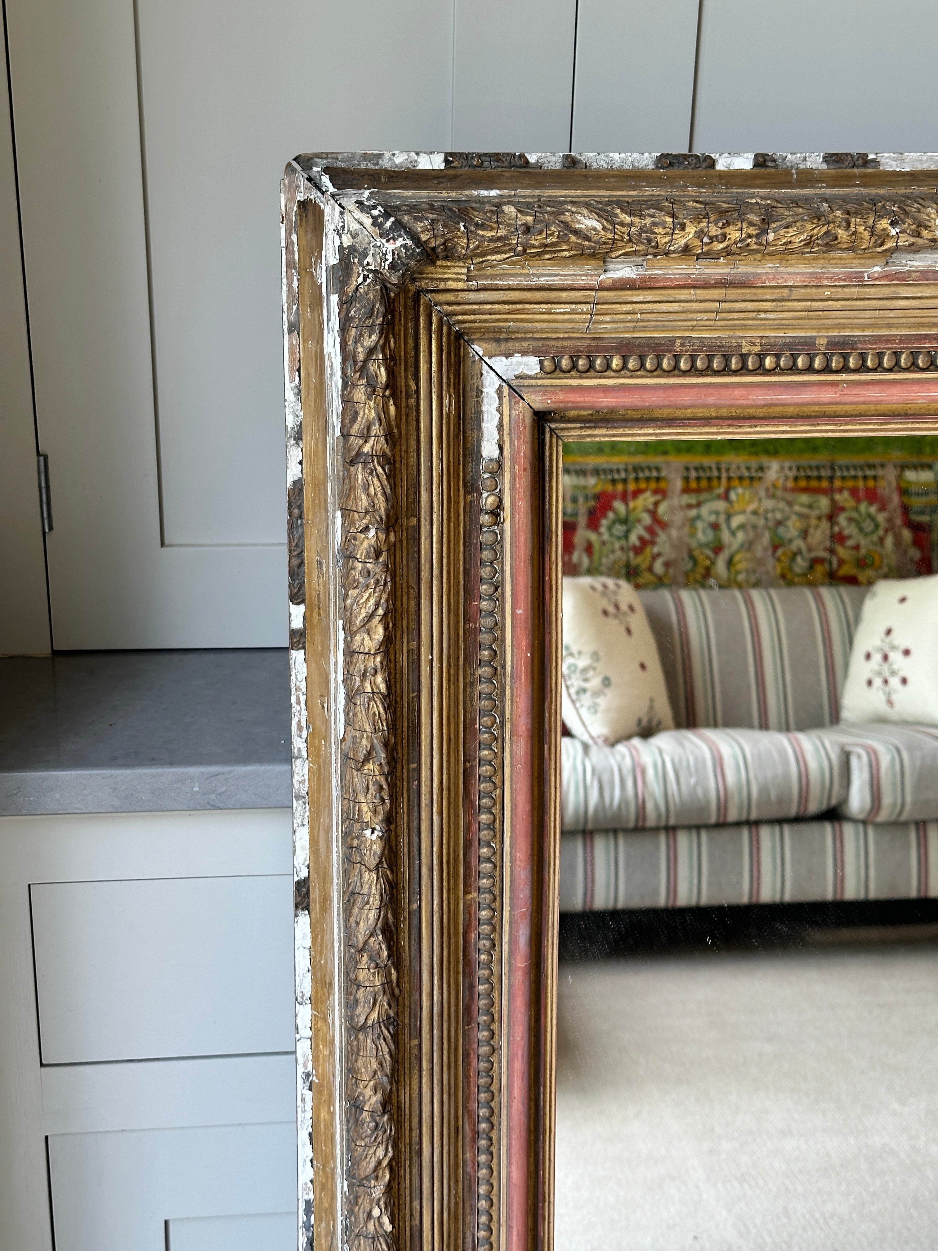 Enormous Antique Frame Mirror