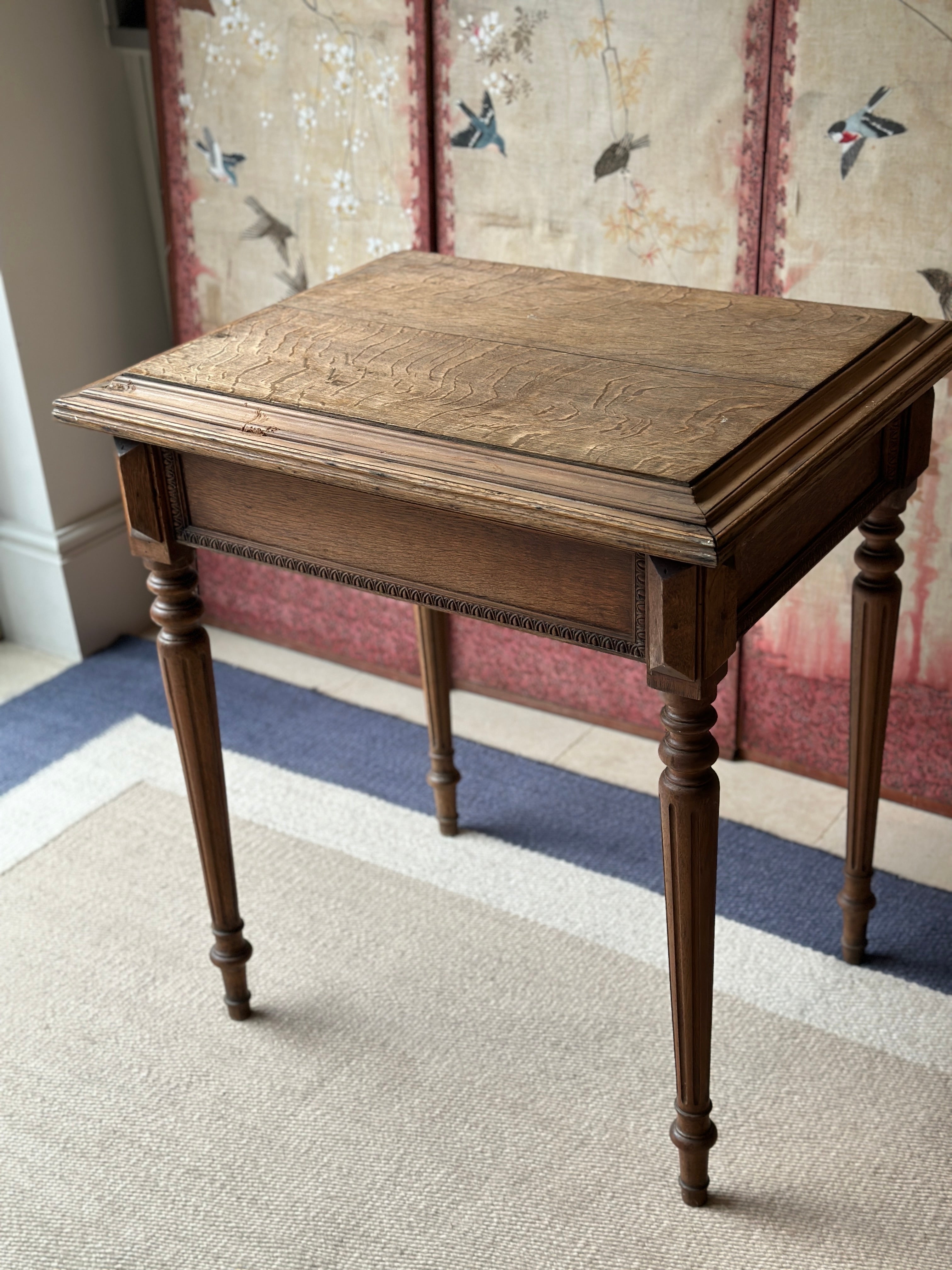 Small French Oak Side Table