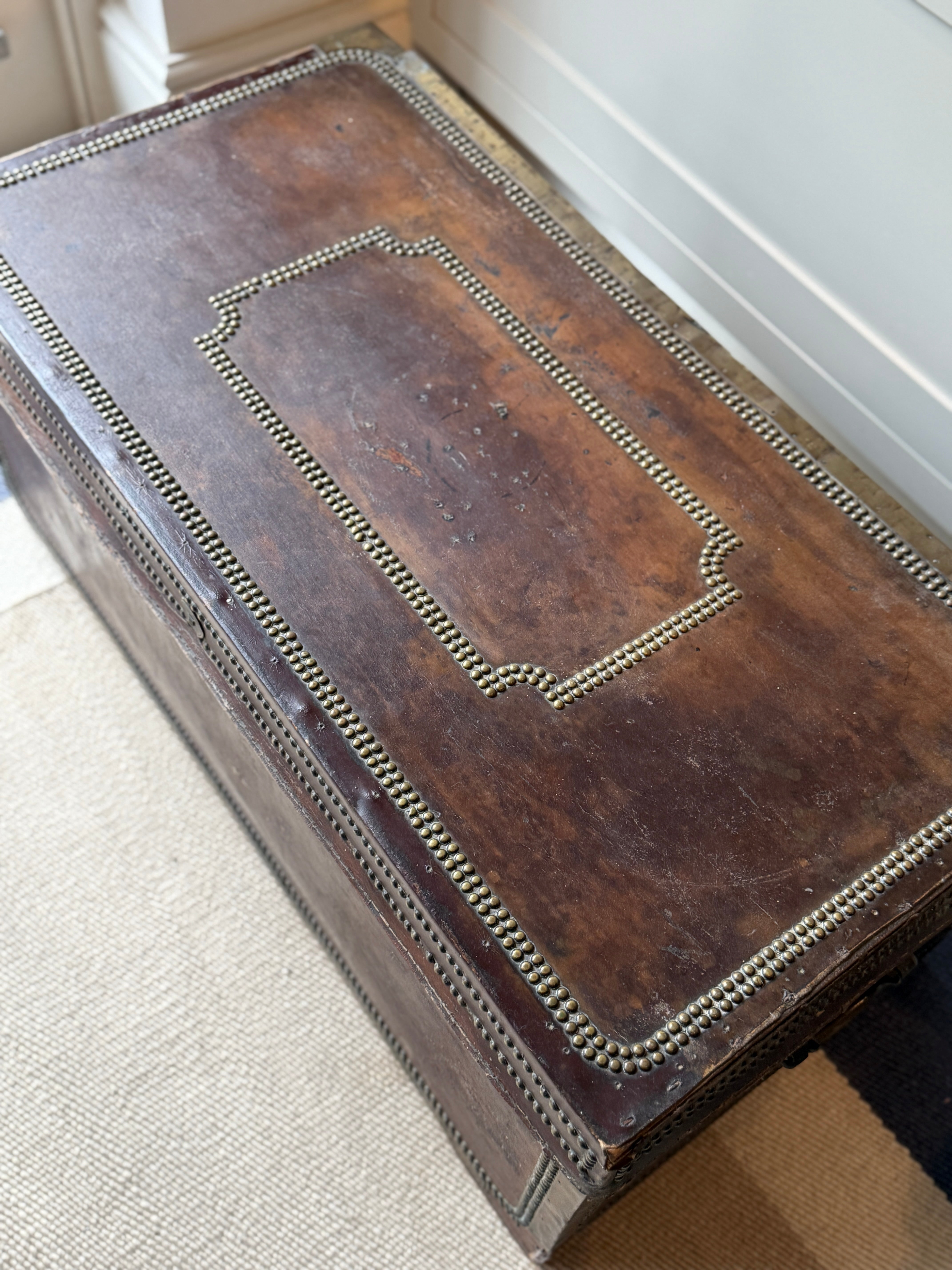 Camphor Wood and Leather Campaign Chest