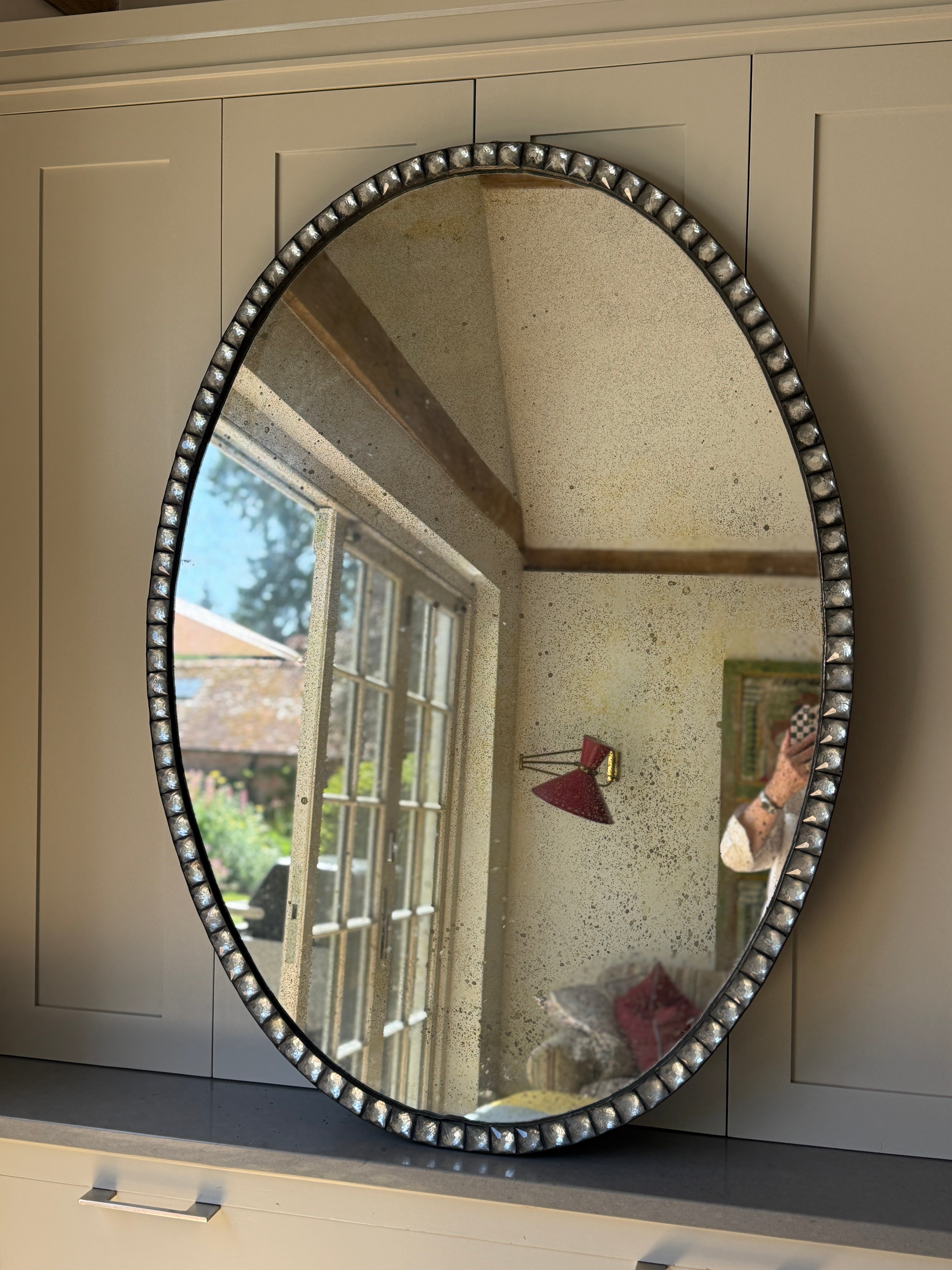 Large Oval Mirror in the Irish Georgian Manner
