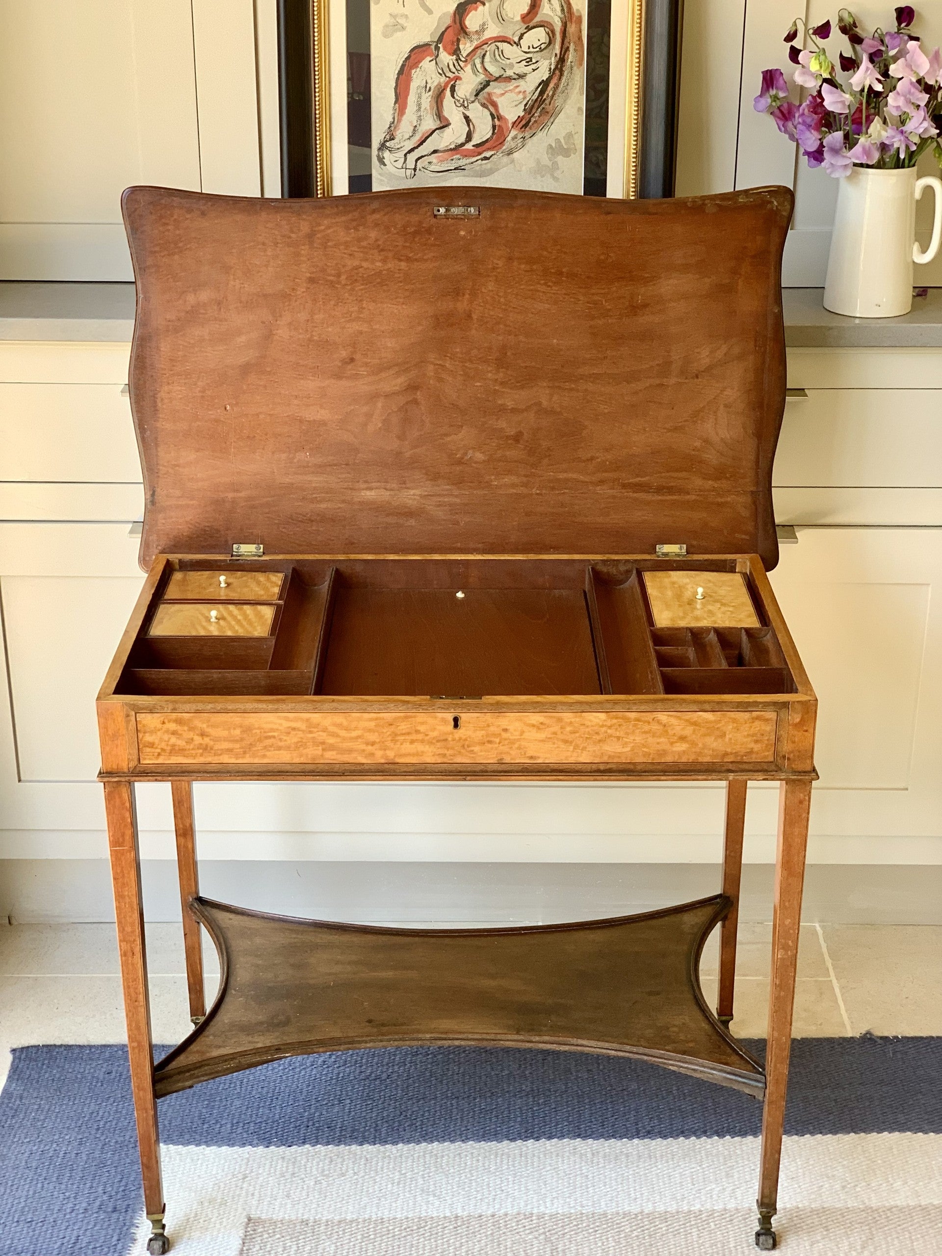 Regency Satinwood Vanity Table