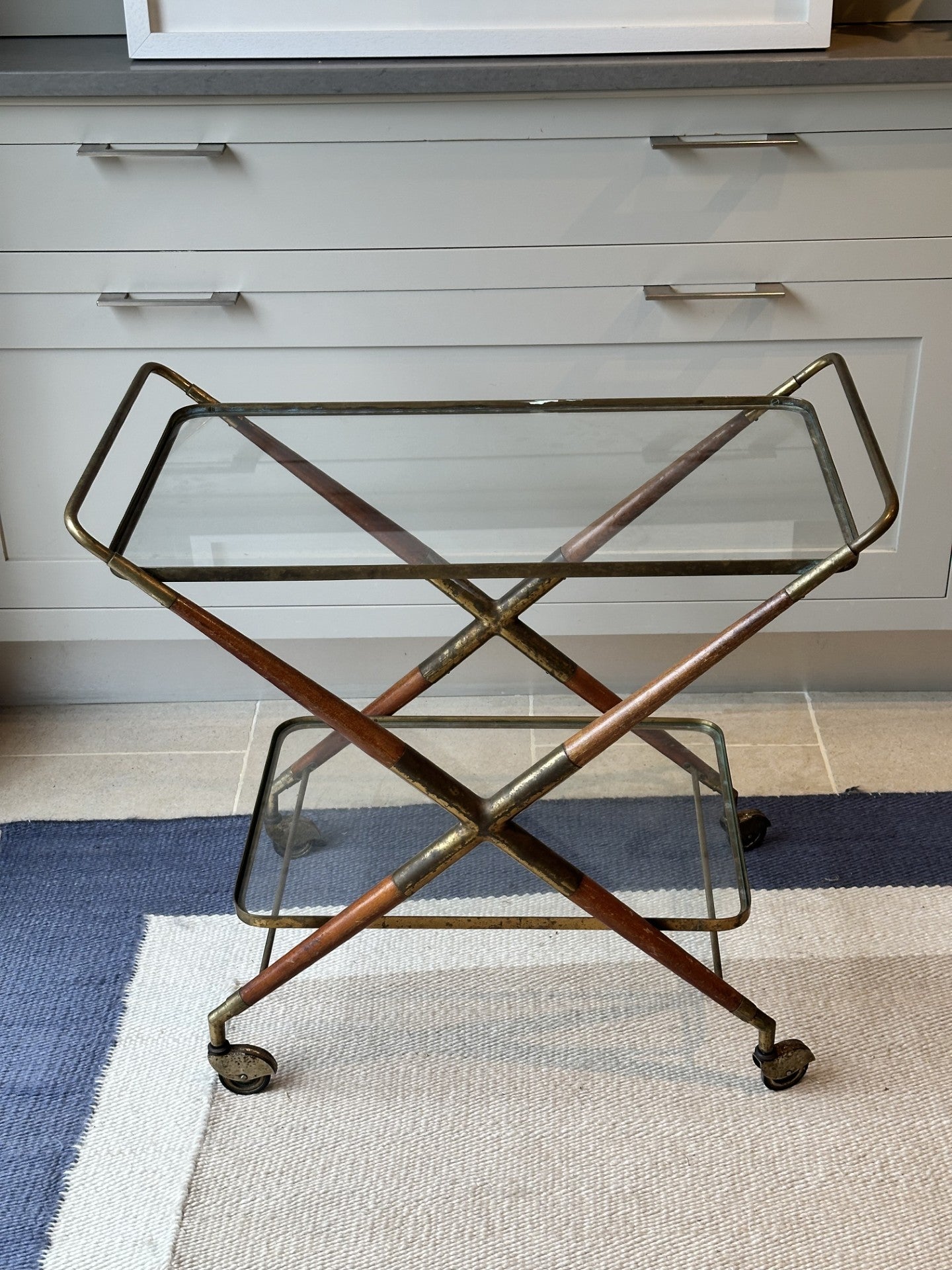 Midcentury Drinks Trolley Attributable to Cesare Lacca, Italy 1960s