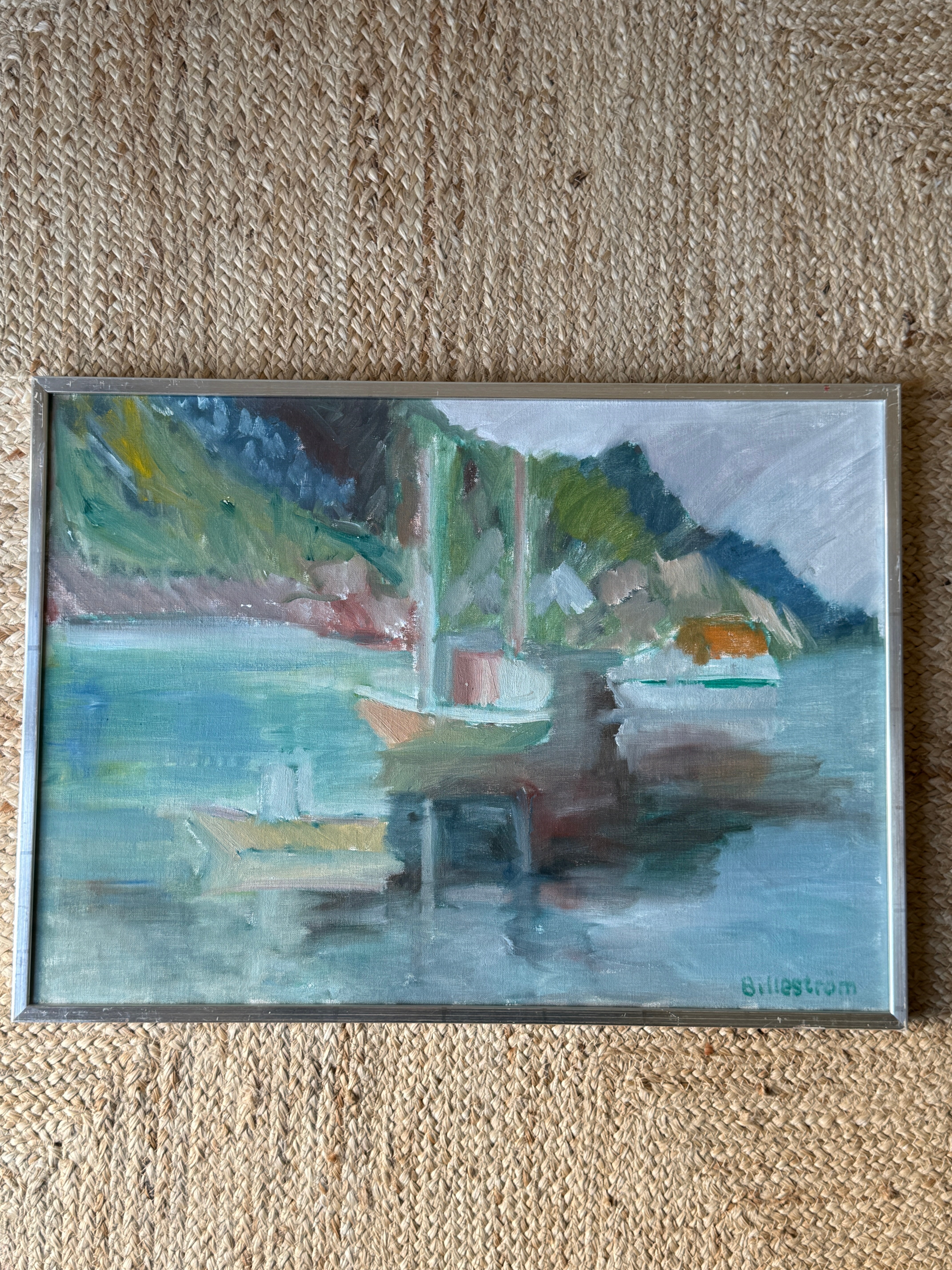 Oil on Canvas by Swedish Artist K Erik Billestrom