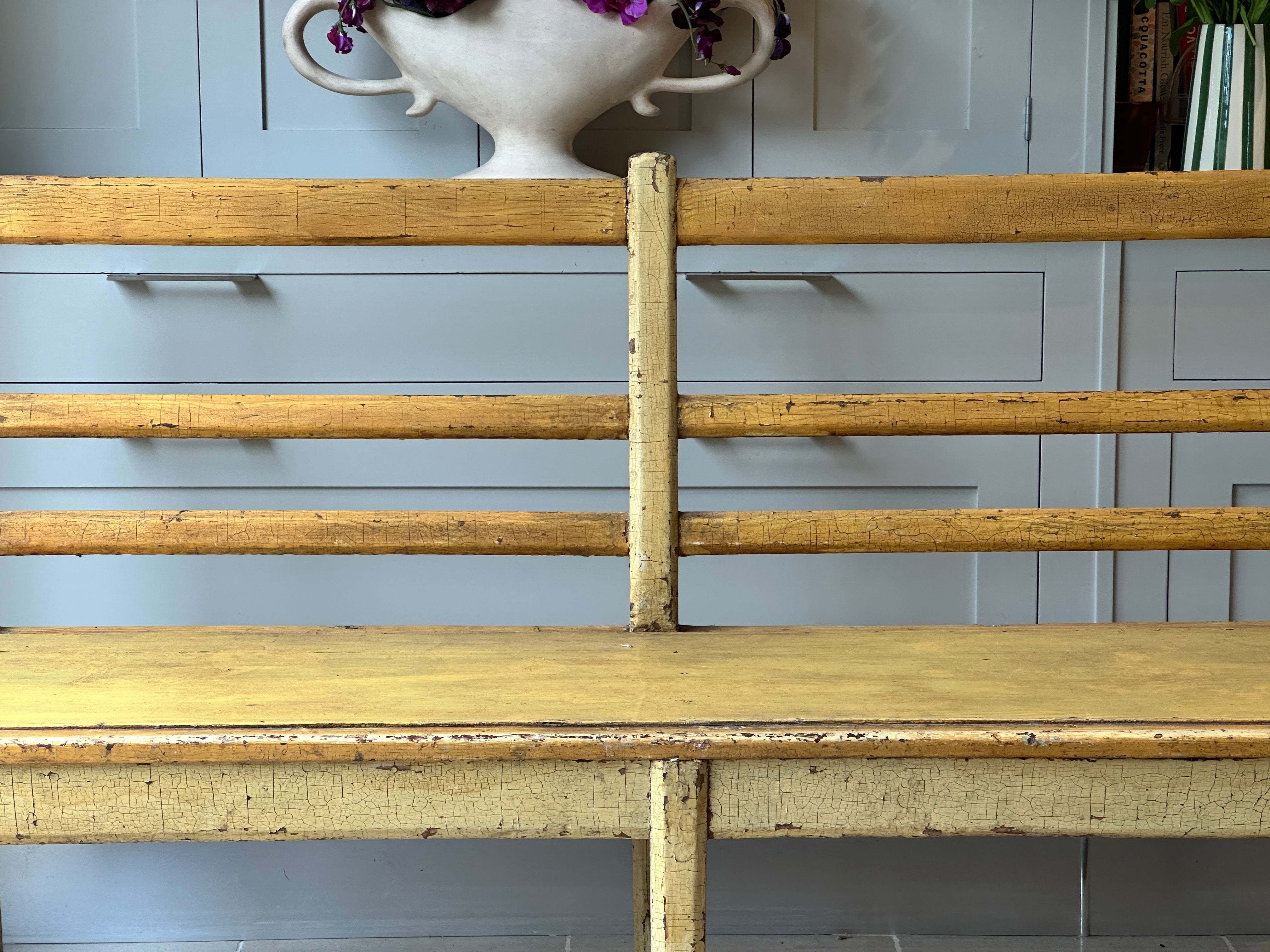 Painted Country House Bench