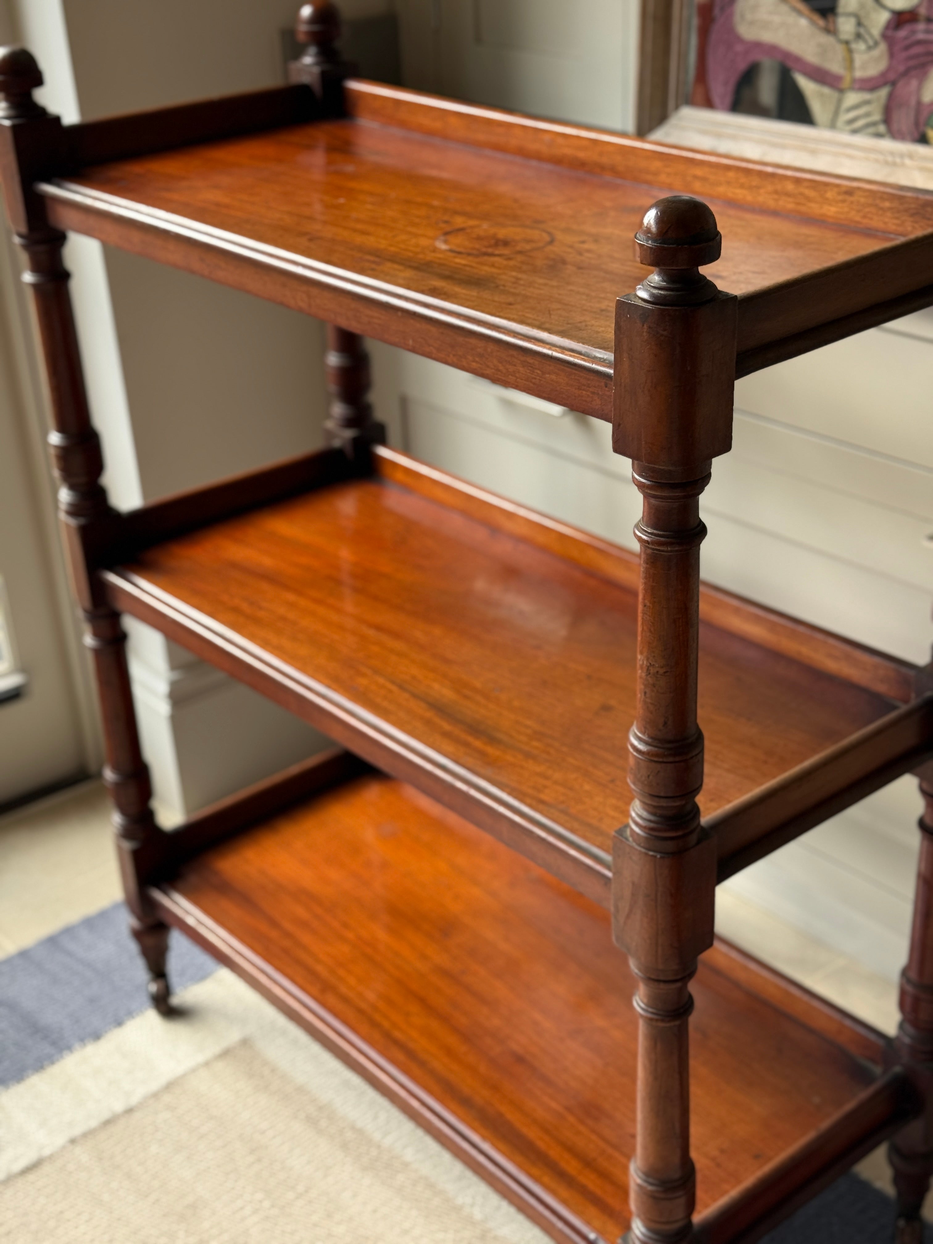 19th Century Mahogany Buffet on Castors