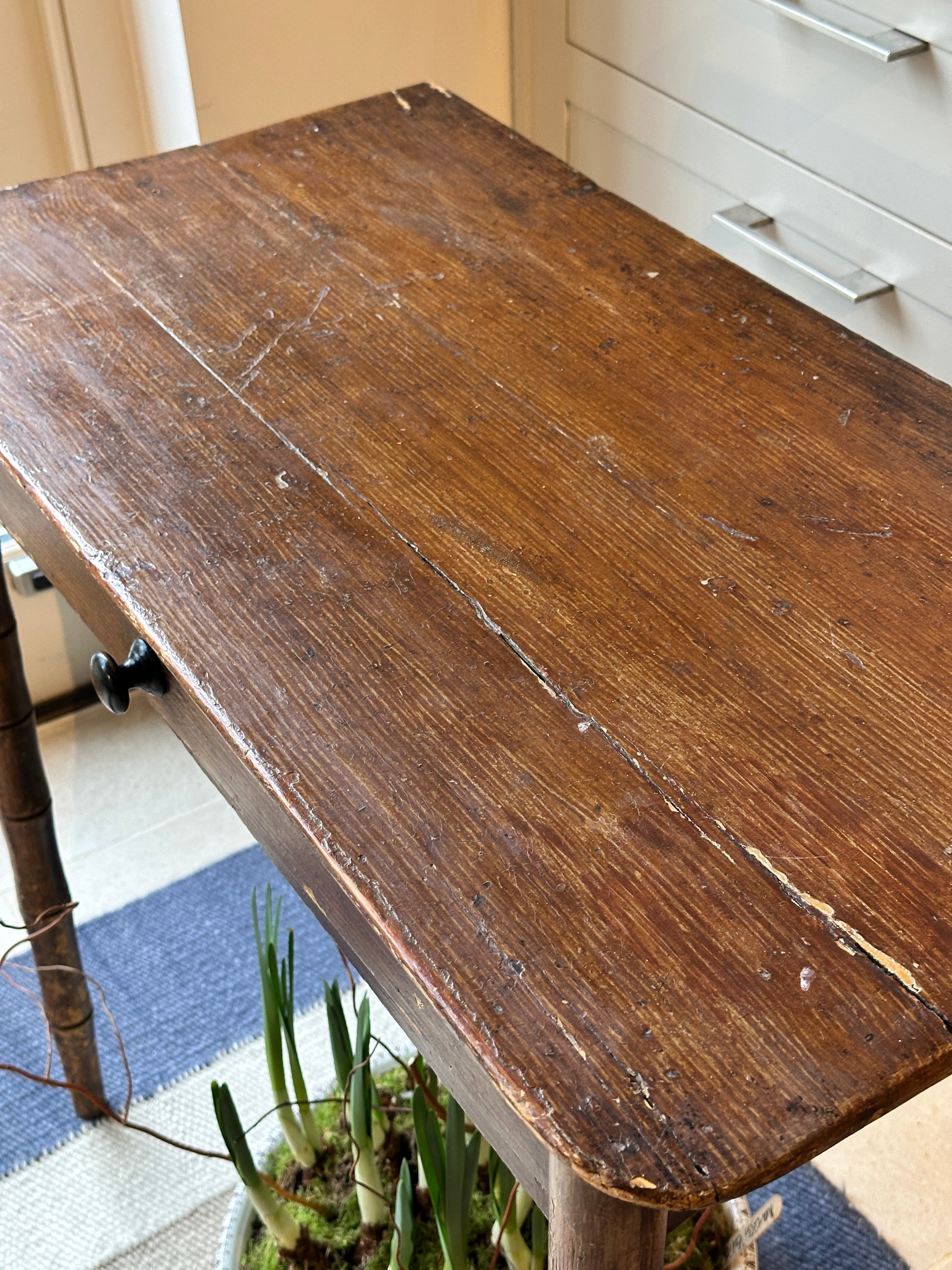 C19th Scumbled Pine Side Table