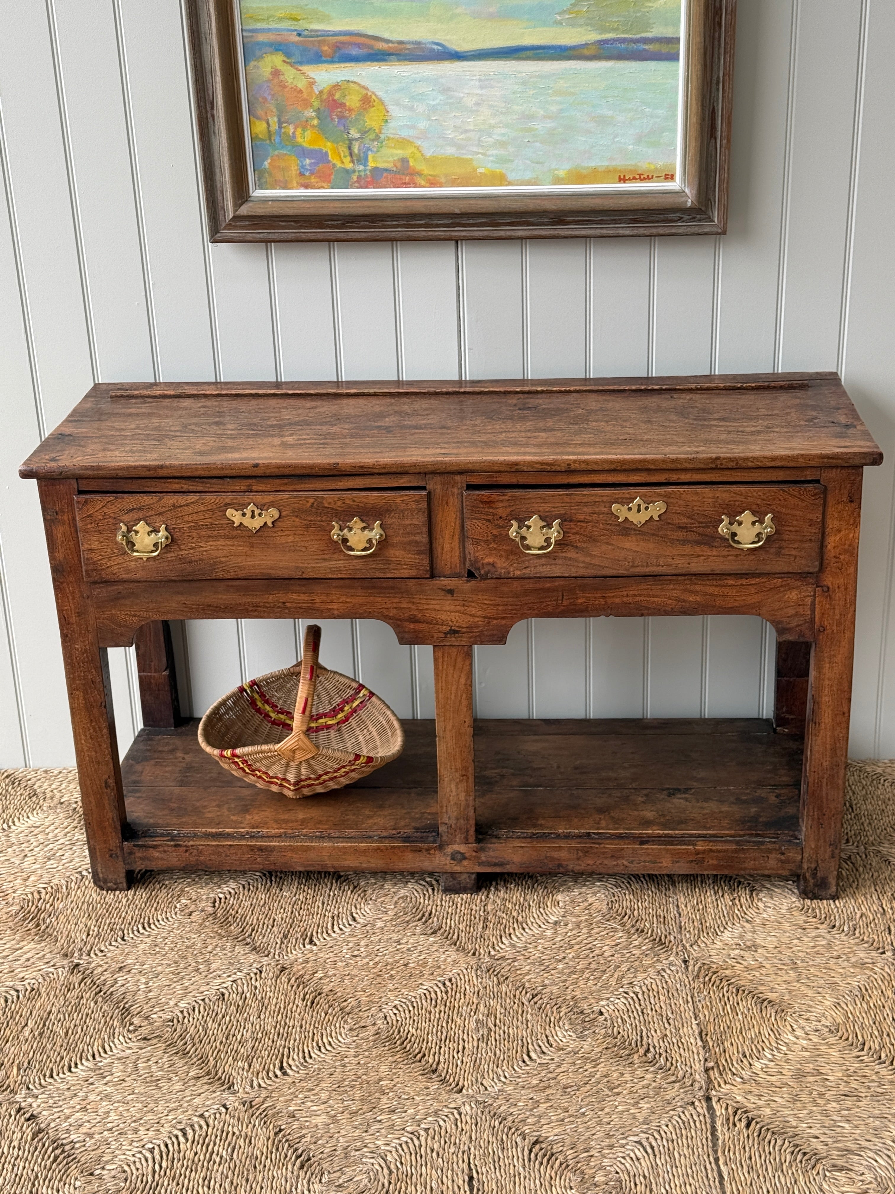 Small Welsh Dresser Base in Elm