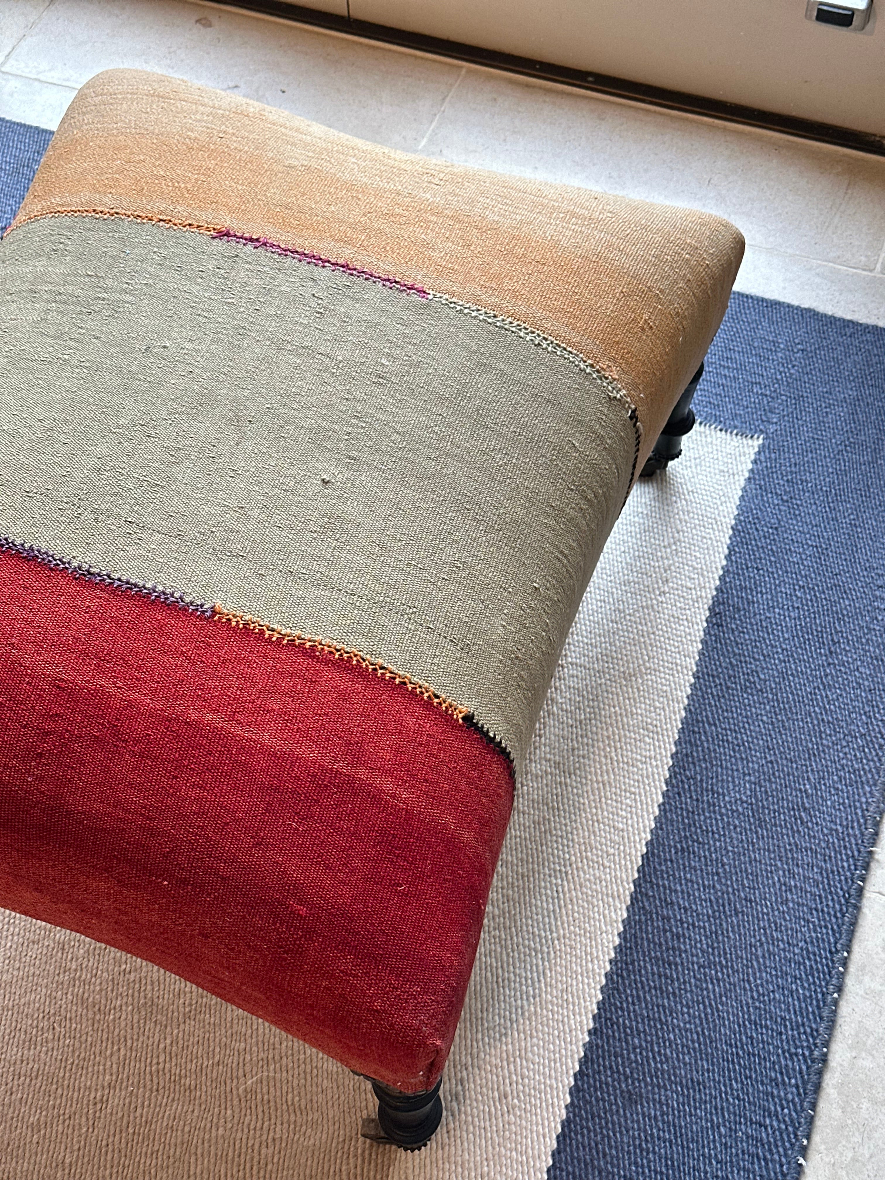 Large Napoleon III Ottoman Footstool