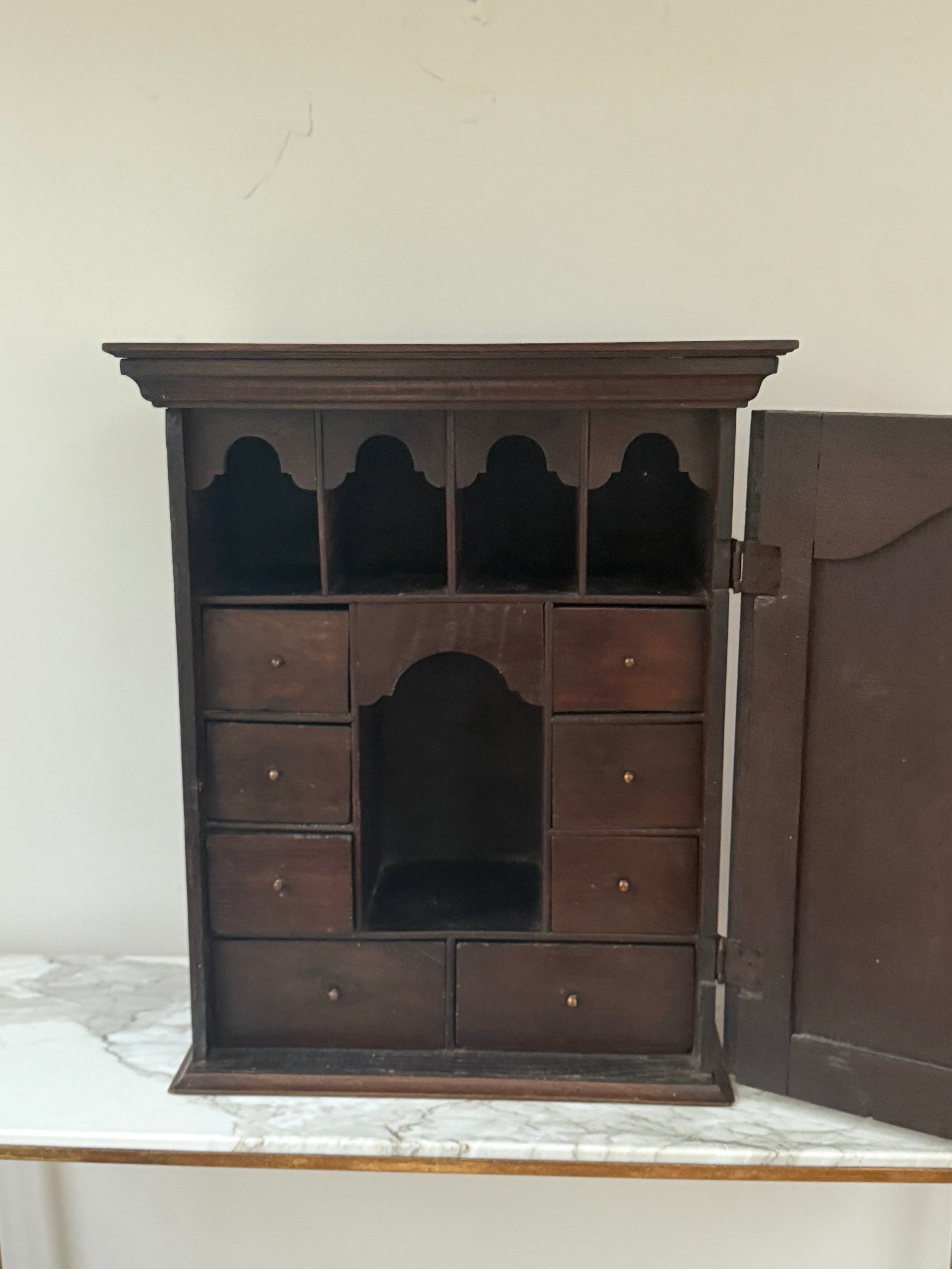 18th Century English Oak Spice Cupboard