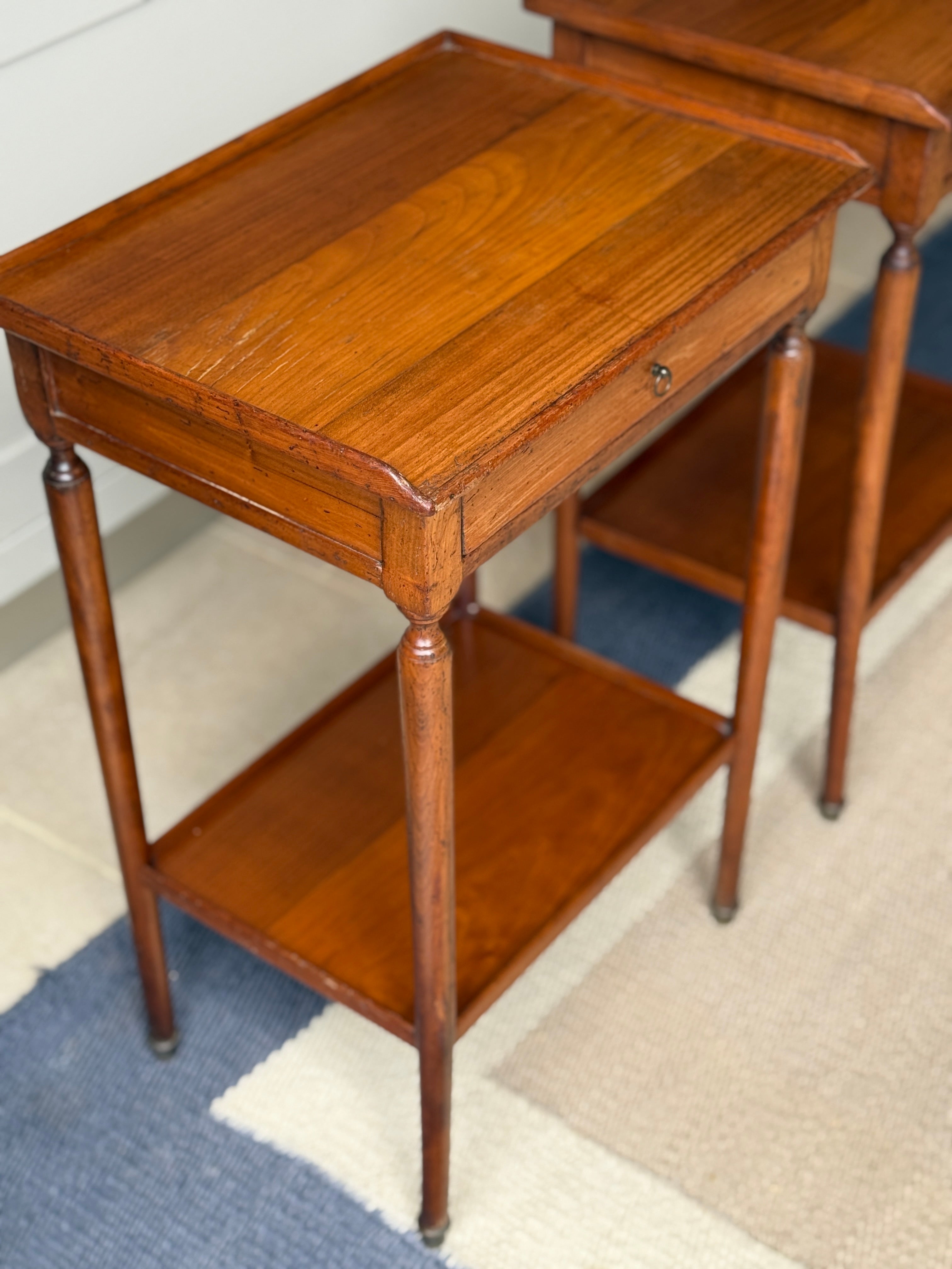 Pair of Small French Bedside Tables