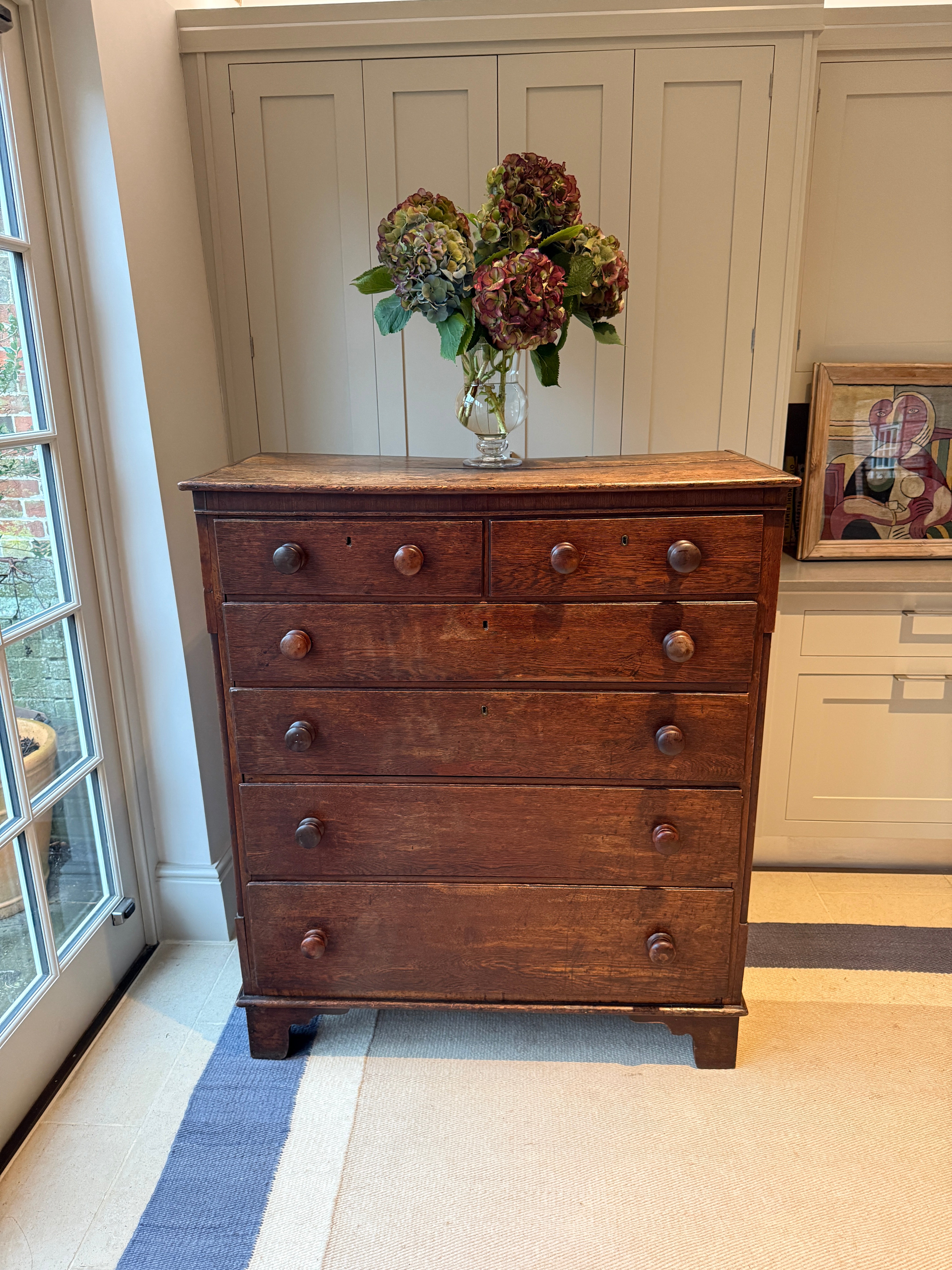 Very Large Oak Chest of Drawers