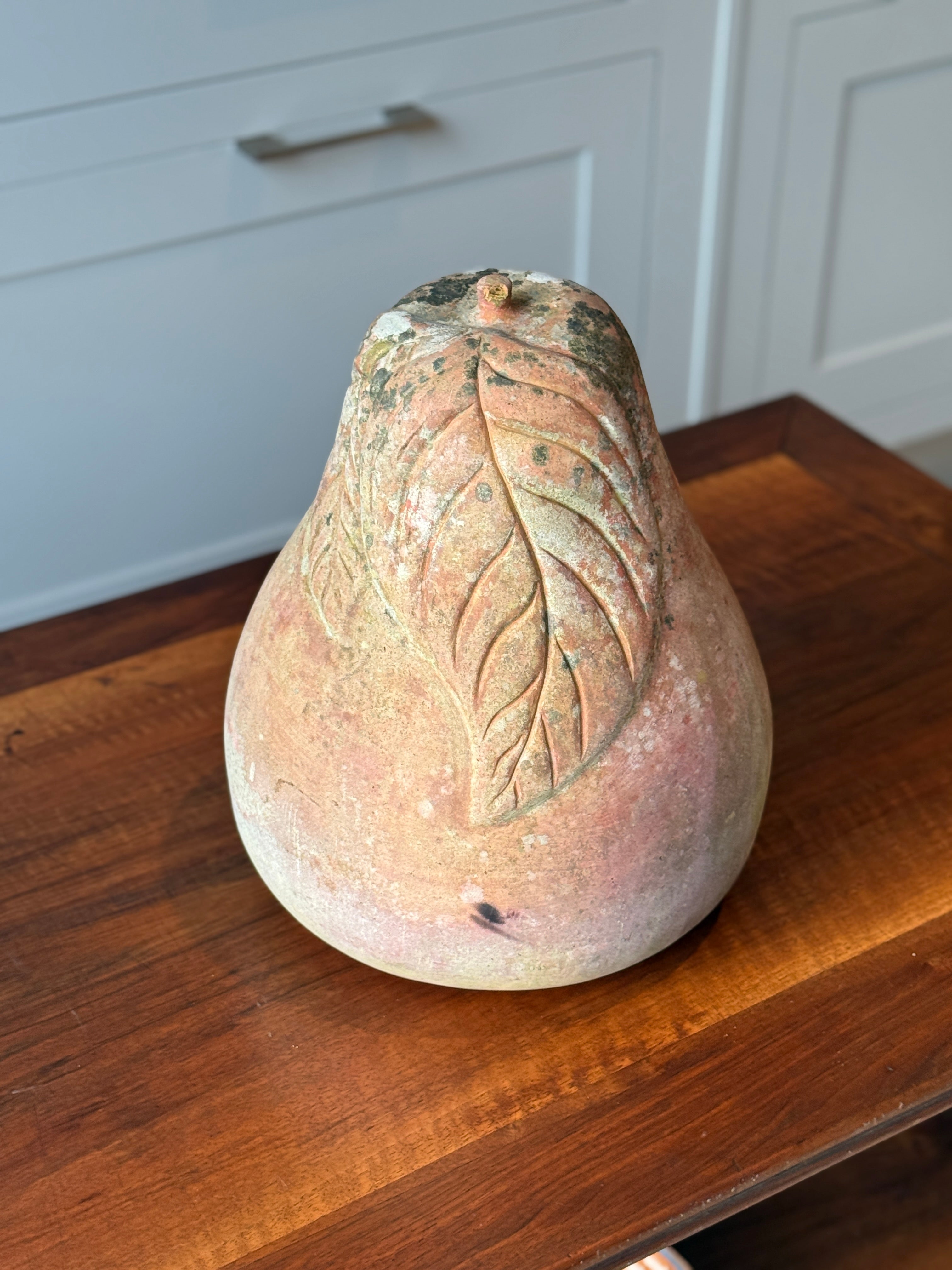 Large Vintage Terracotta Pear