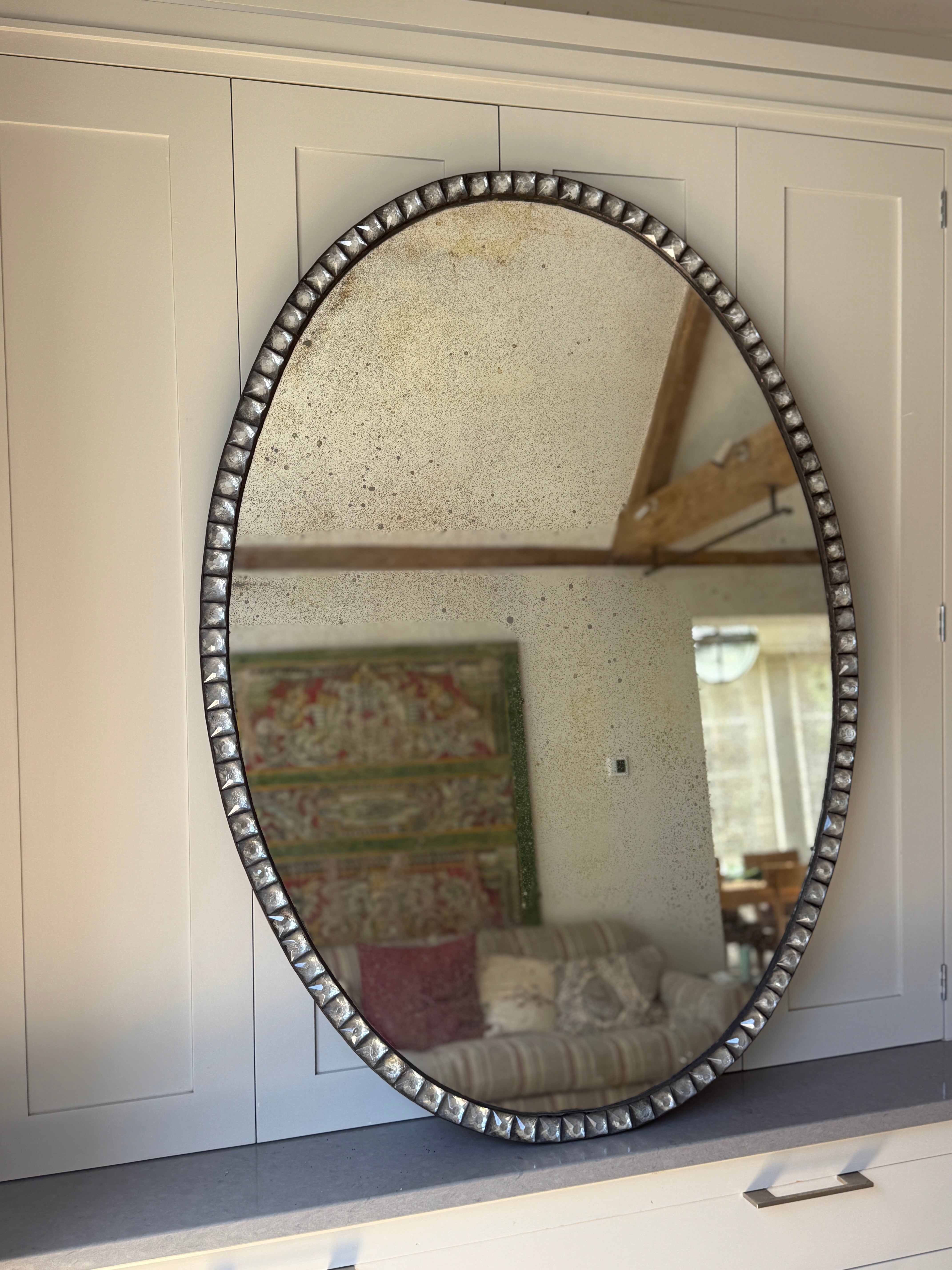 Large Oval Mirror in the Irish Georgian Manner