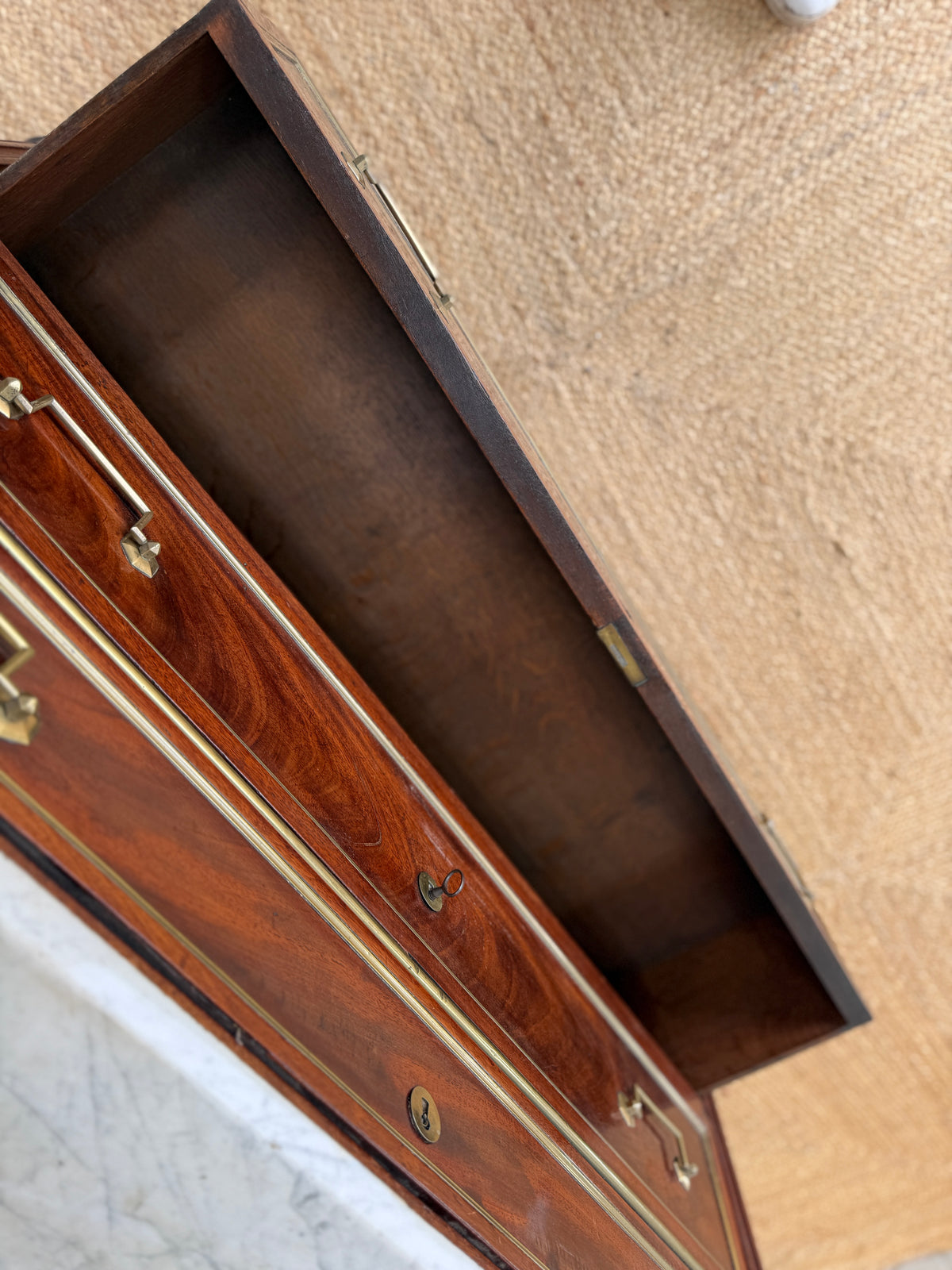 Louis XVI Commode with Carrara Marble Top