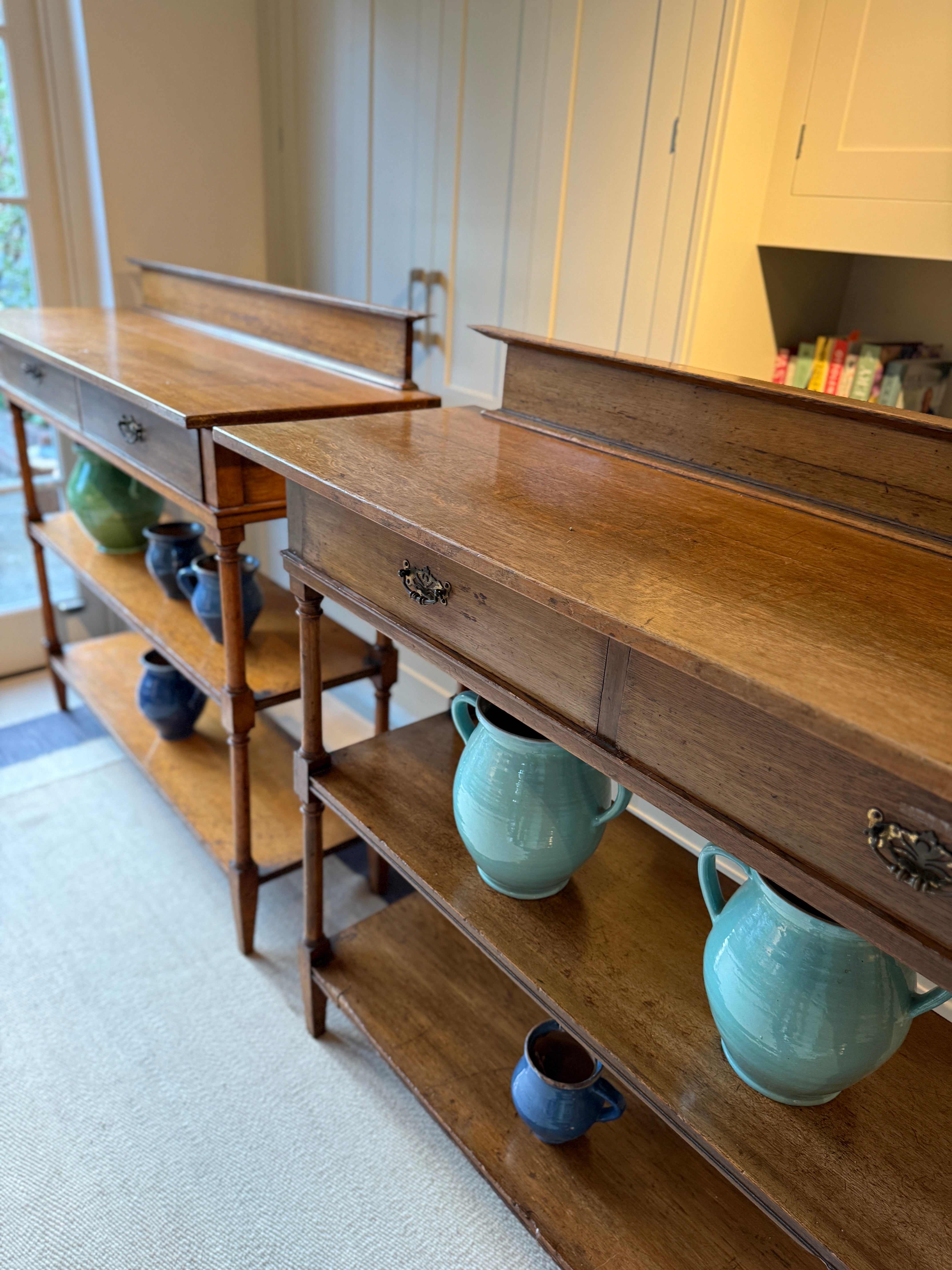 Pair of 19th Century Oak Buffets