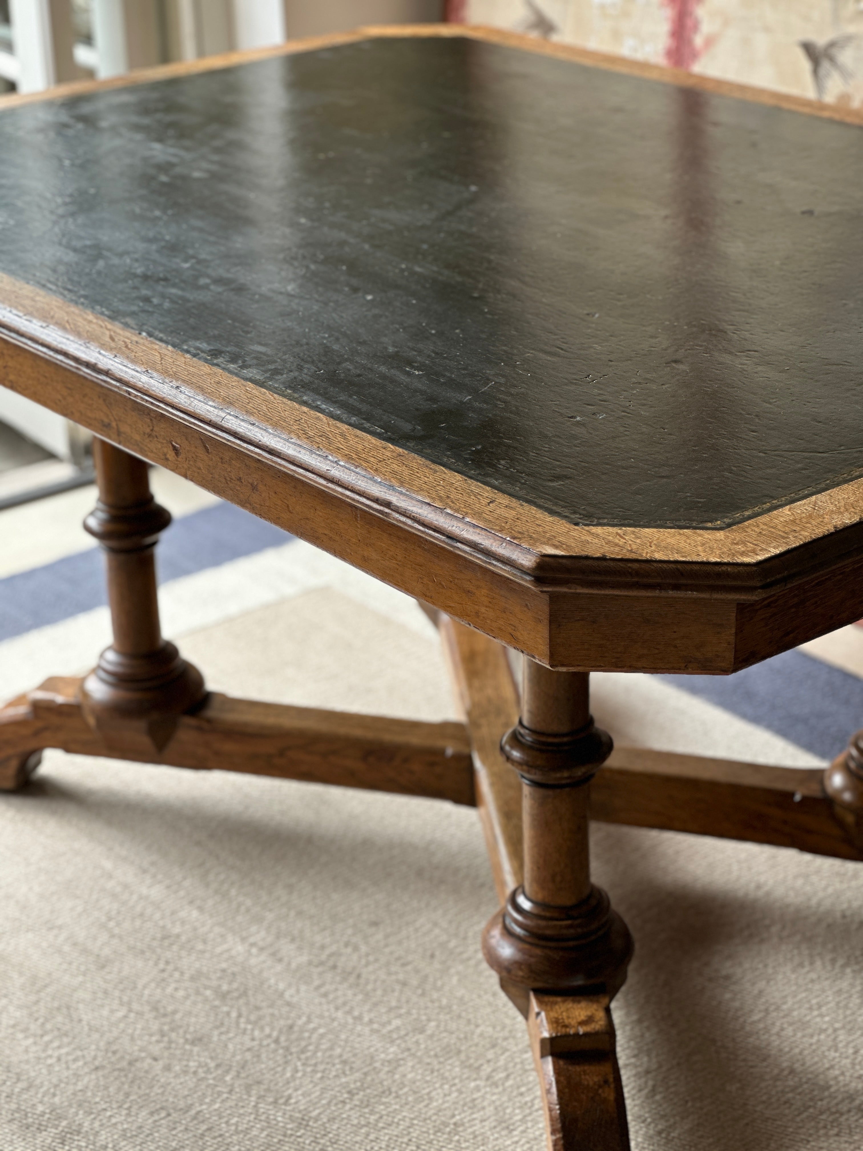 Large Oak Partner Desk by  Gillows