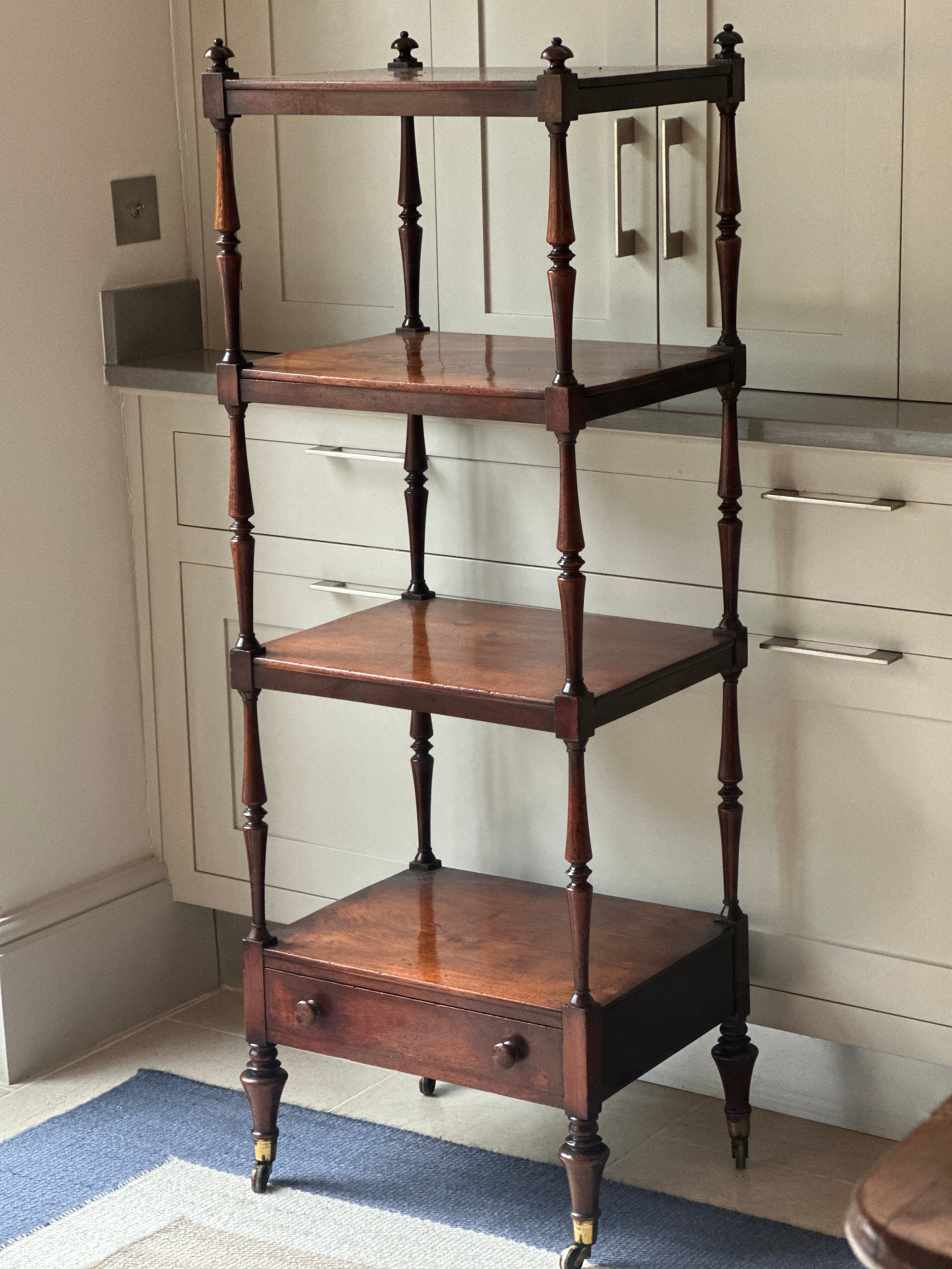 Perfect 4 Tiered Mahogany Whatnot