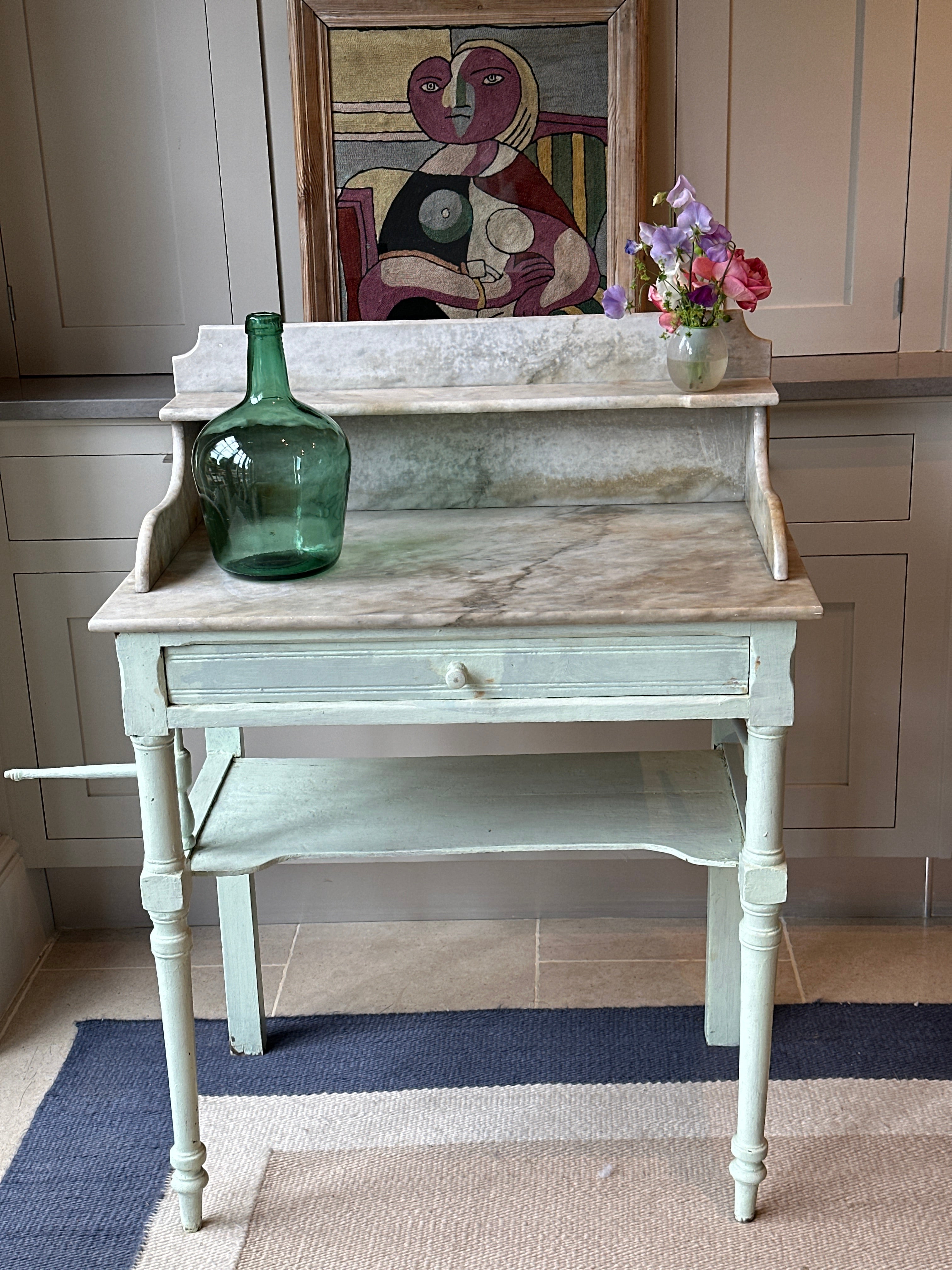 Sweet Painted Antique Washstand