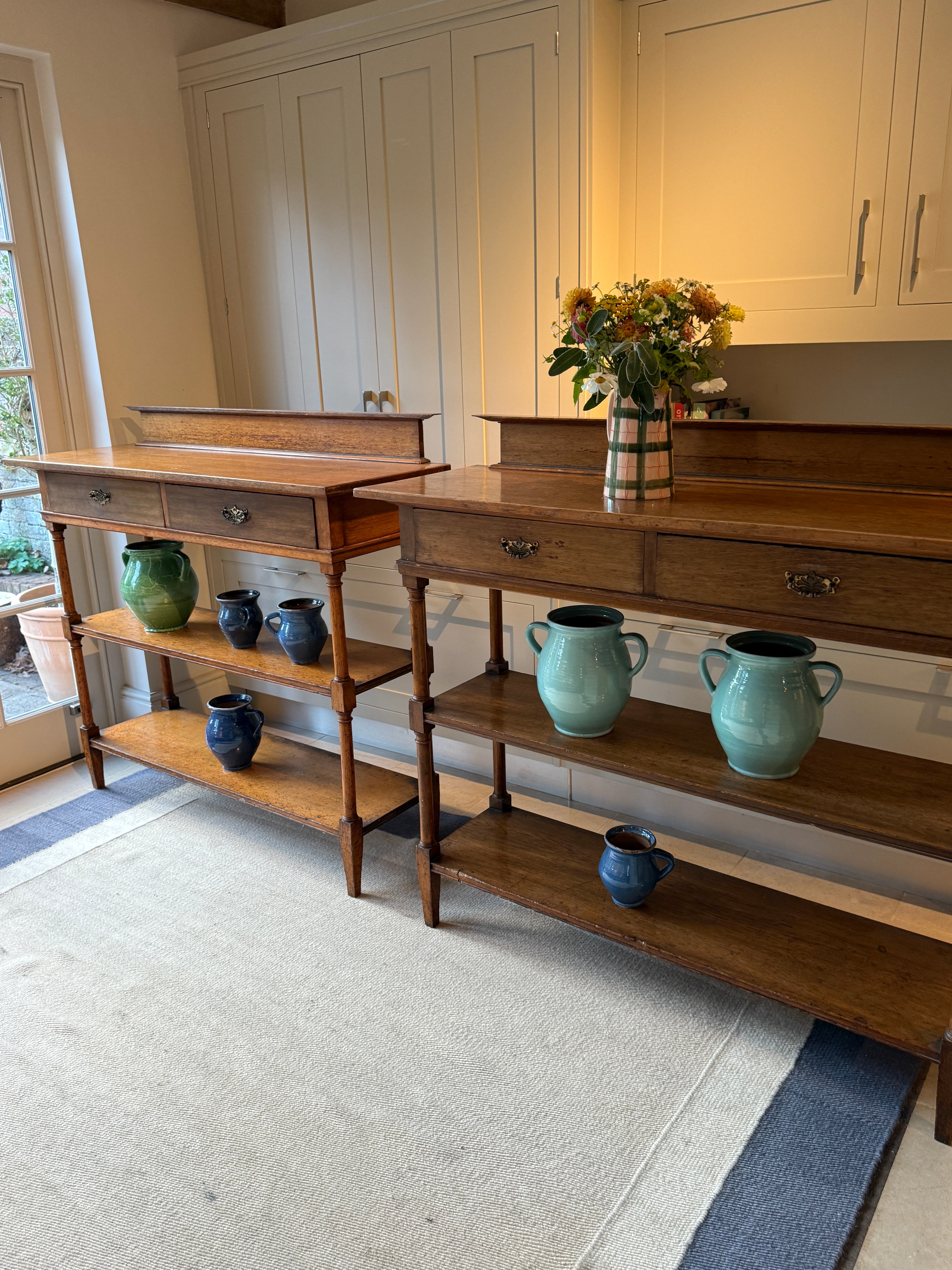 Pair of 19th Century Oak Buffets