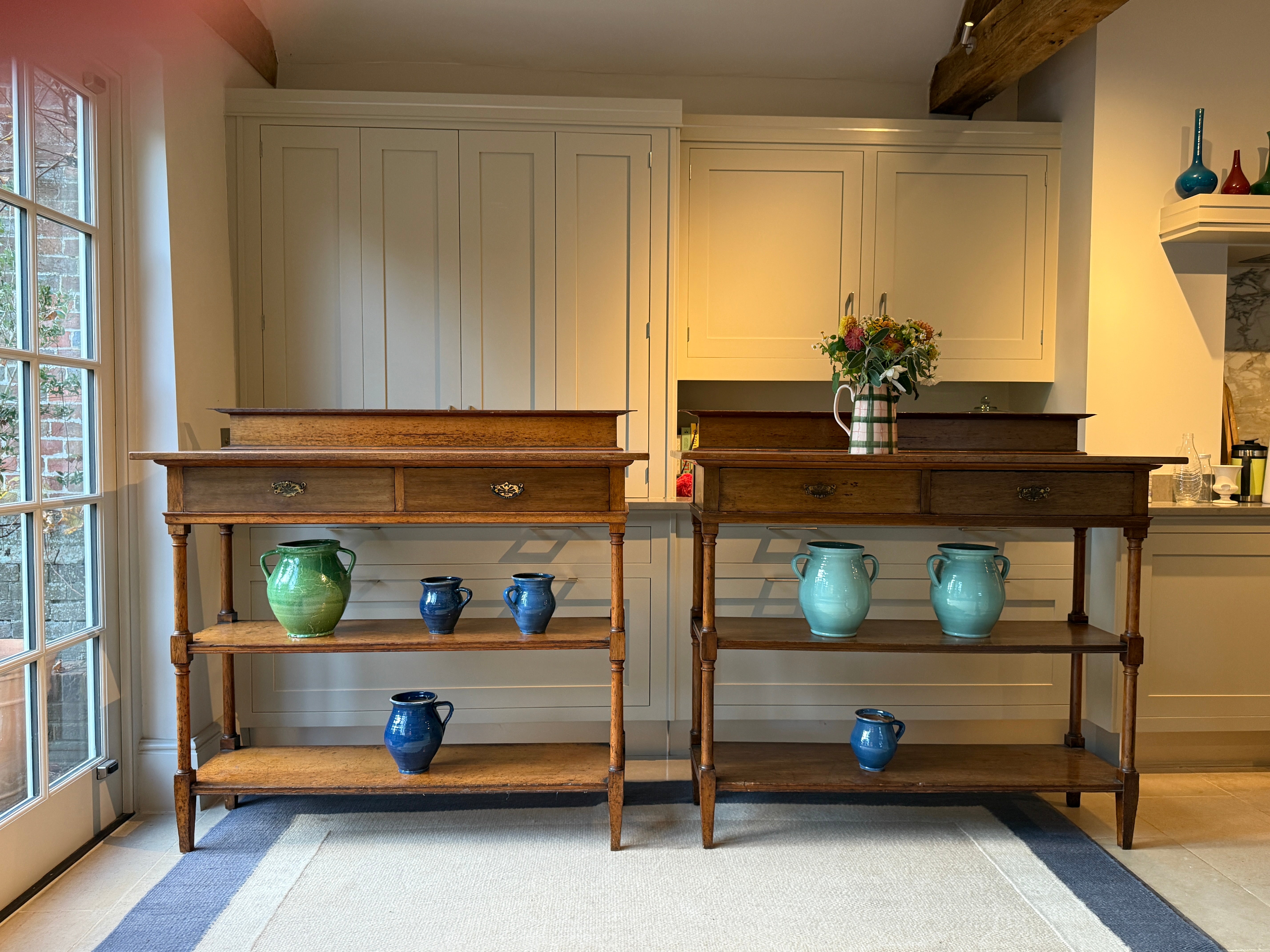 Pair of 19th Century Oak Buffets