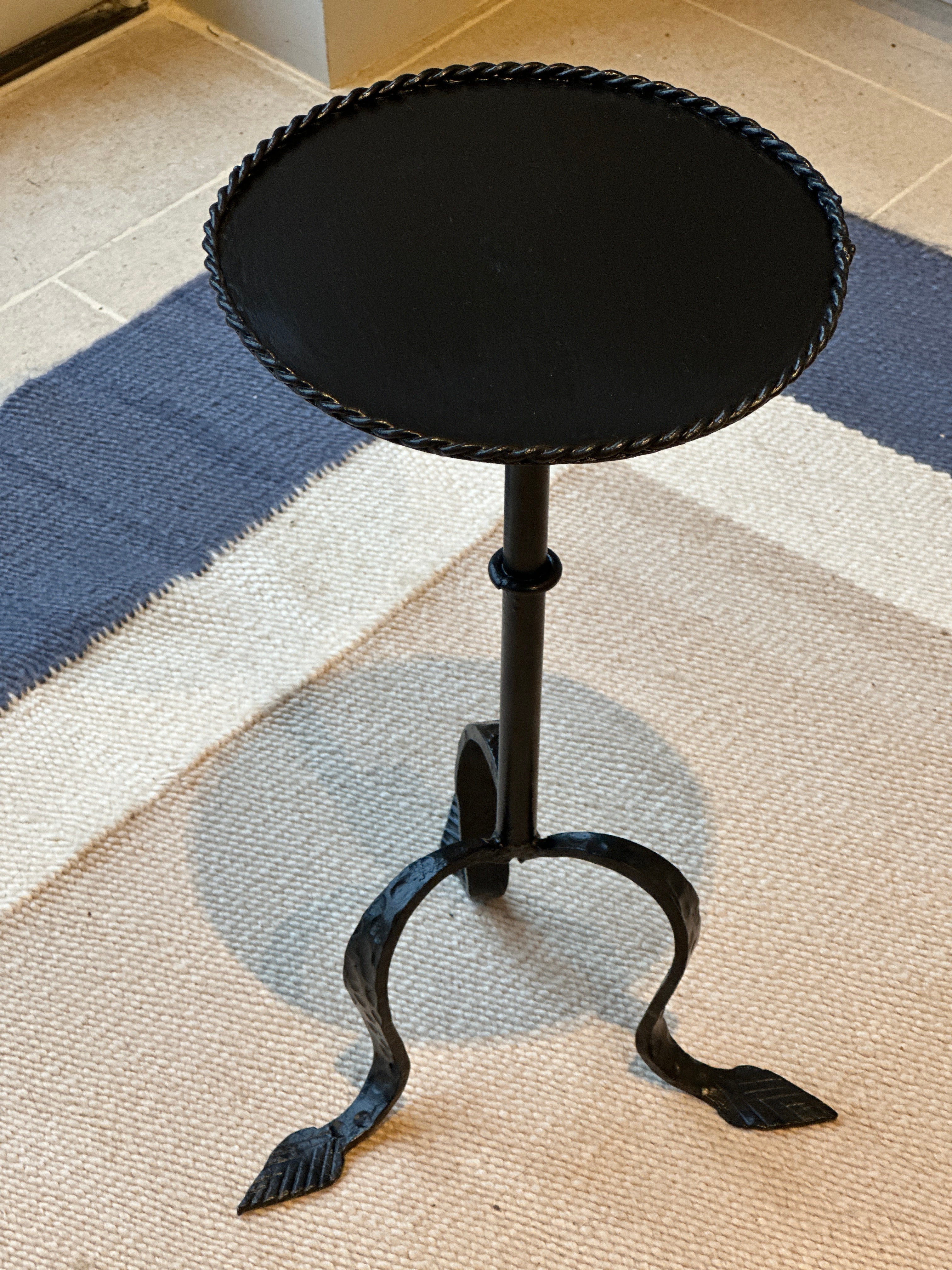 Original Mid Century Spanish Martini Table in black
