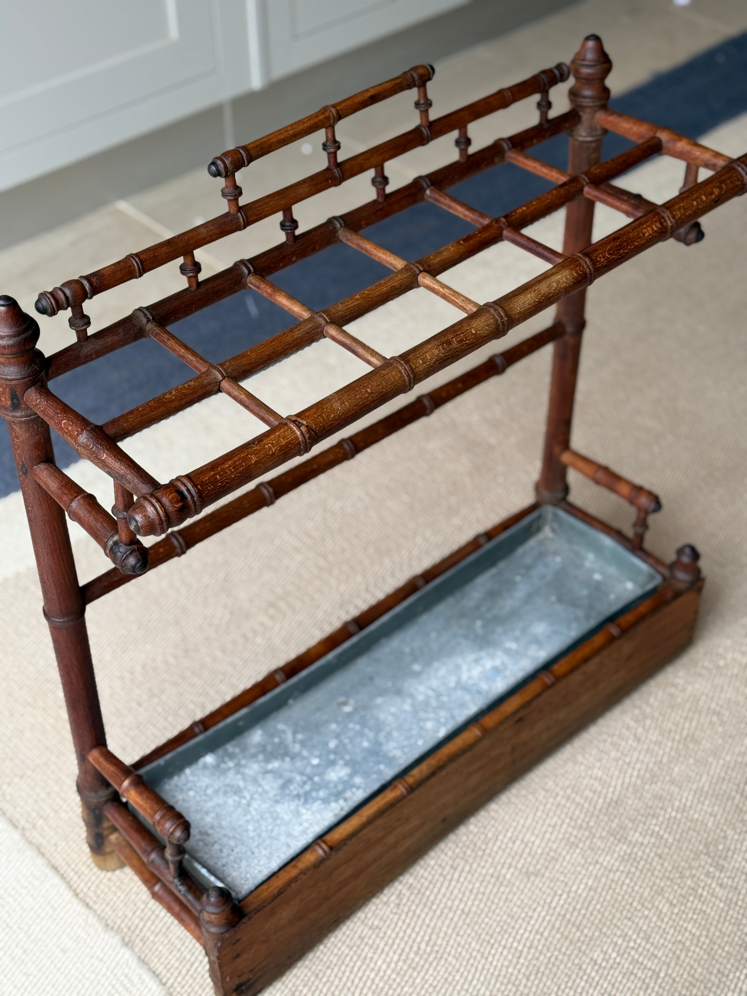 French Faux Bamboo Stick Stand