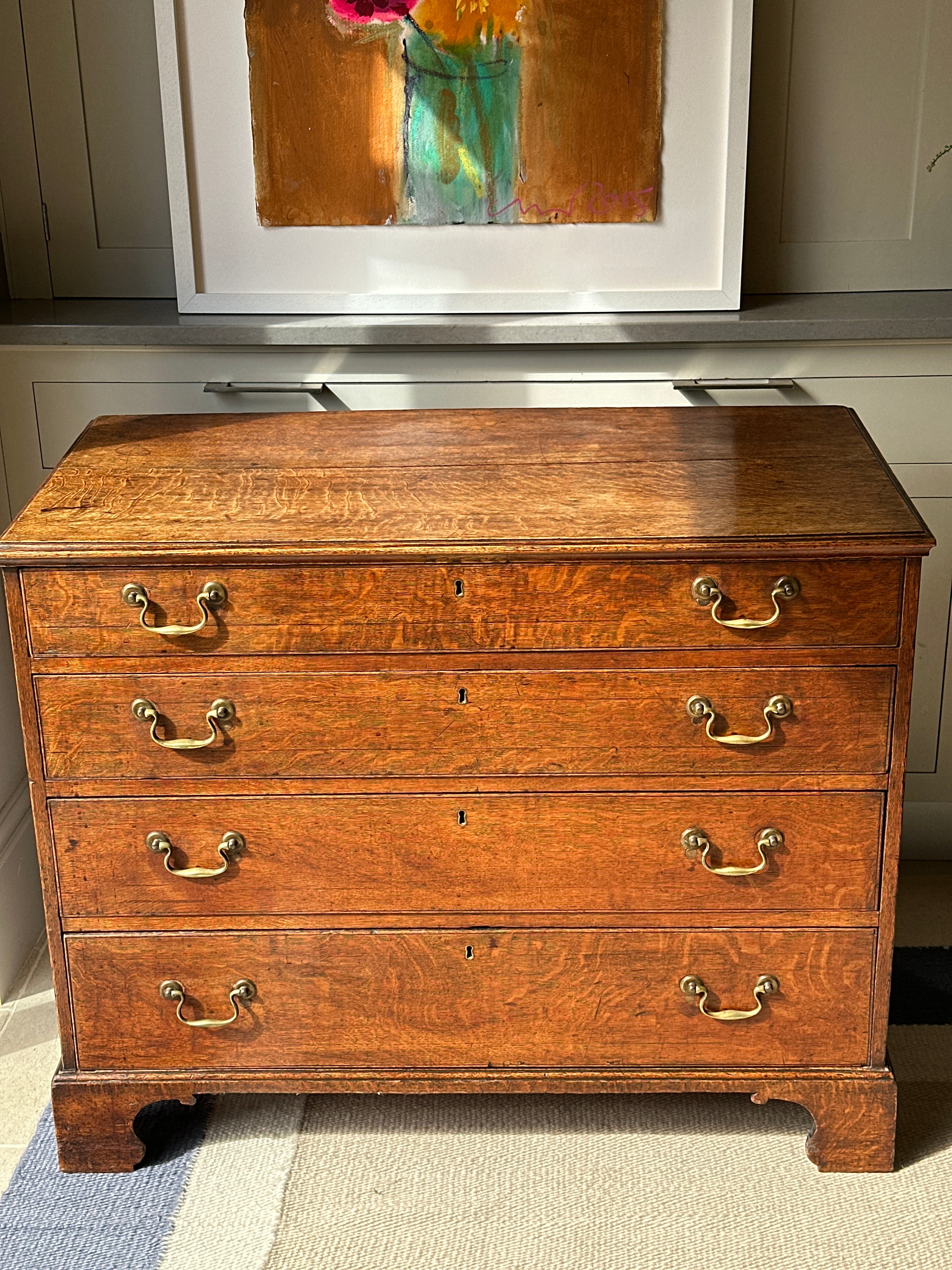 Small Georgian Oak Chest of Drawers