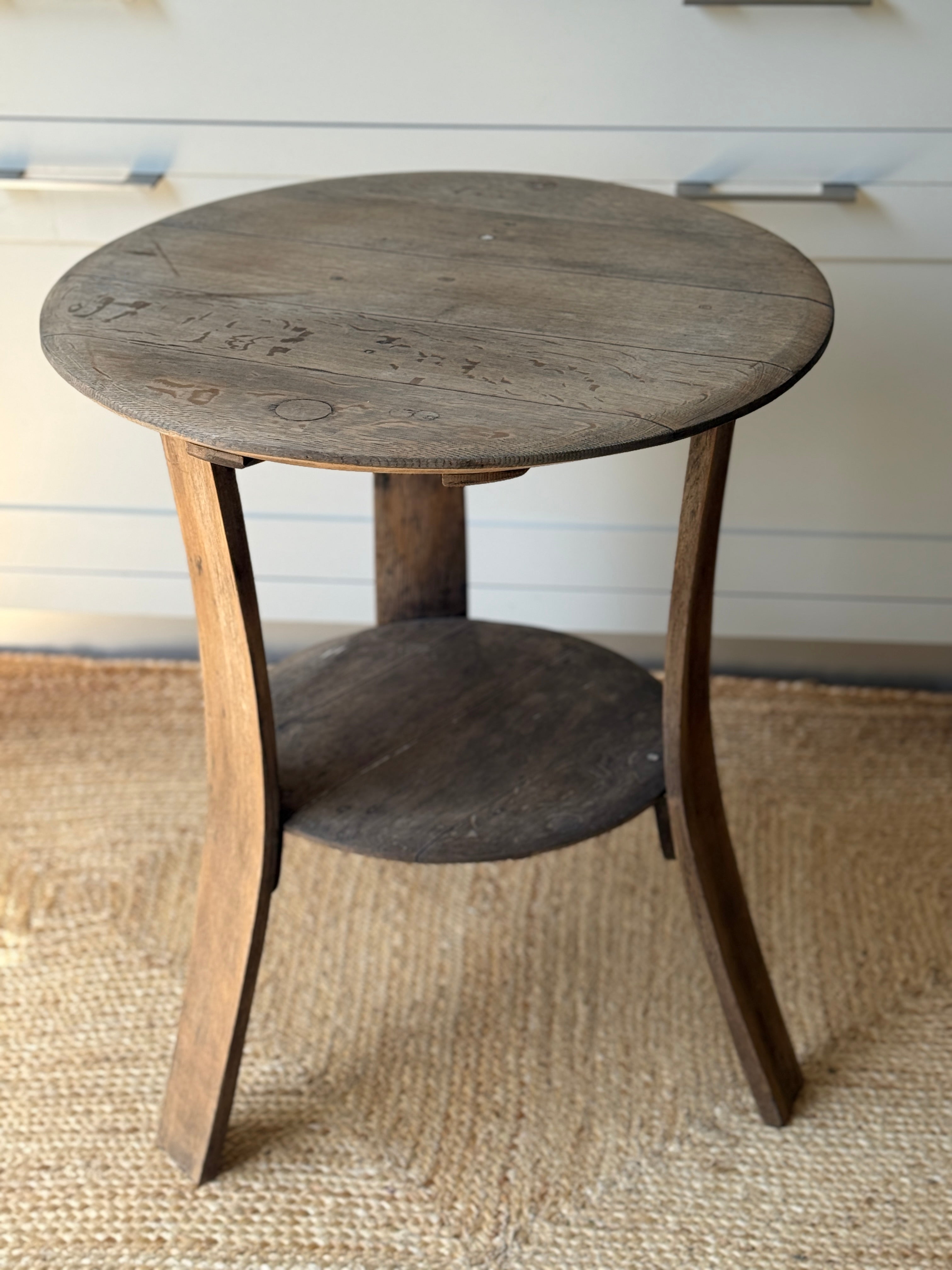 Two-Tier Oak Occasional Table