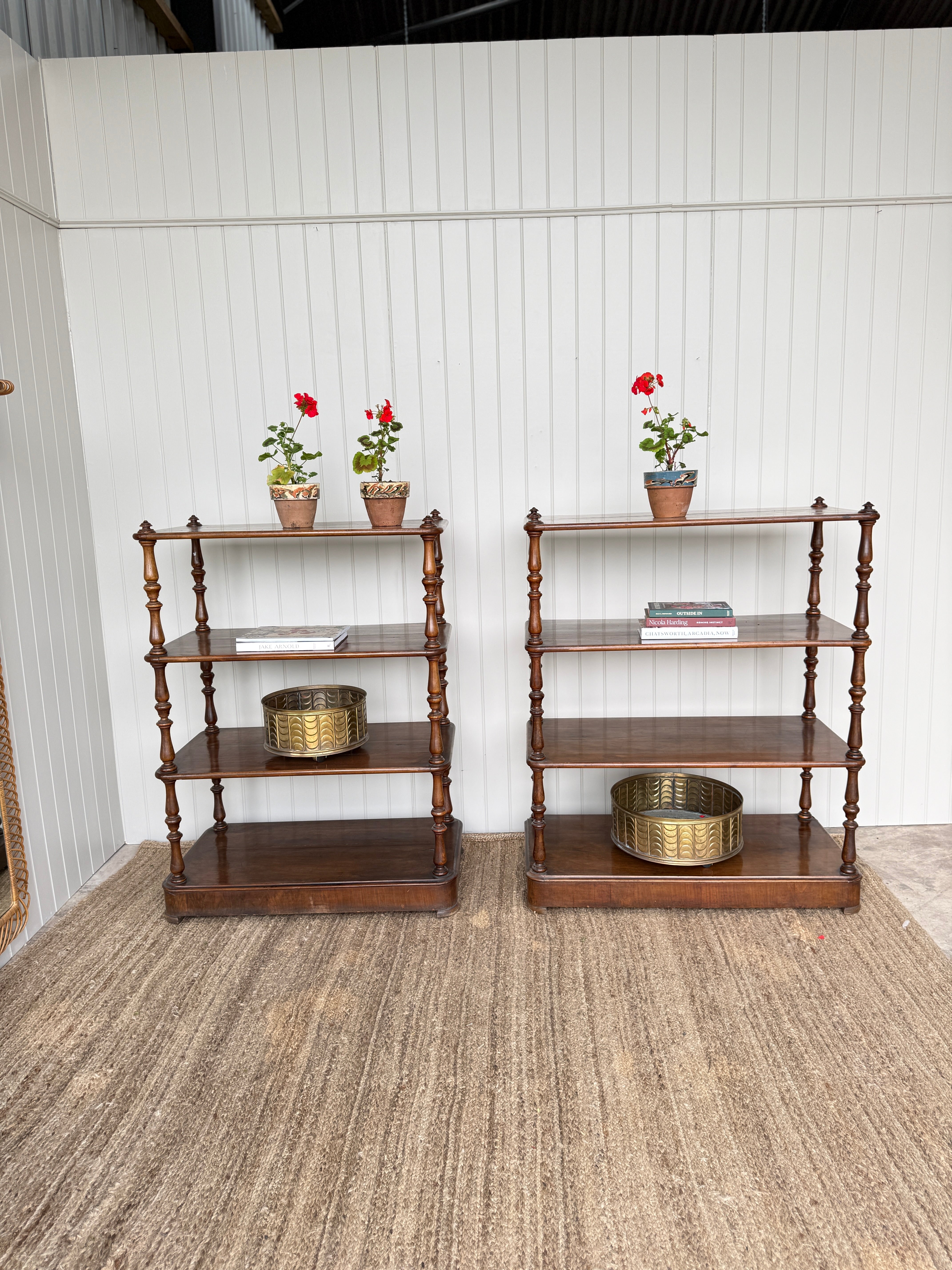 Pair is Late 19th Century Whatnots