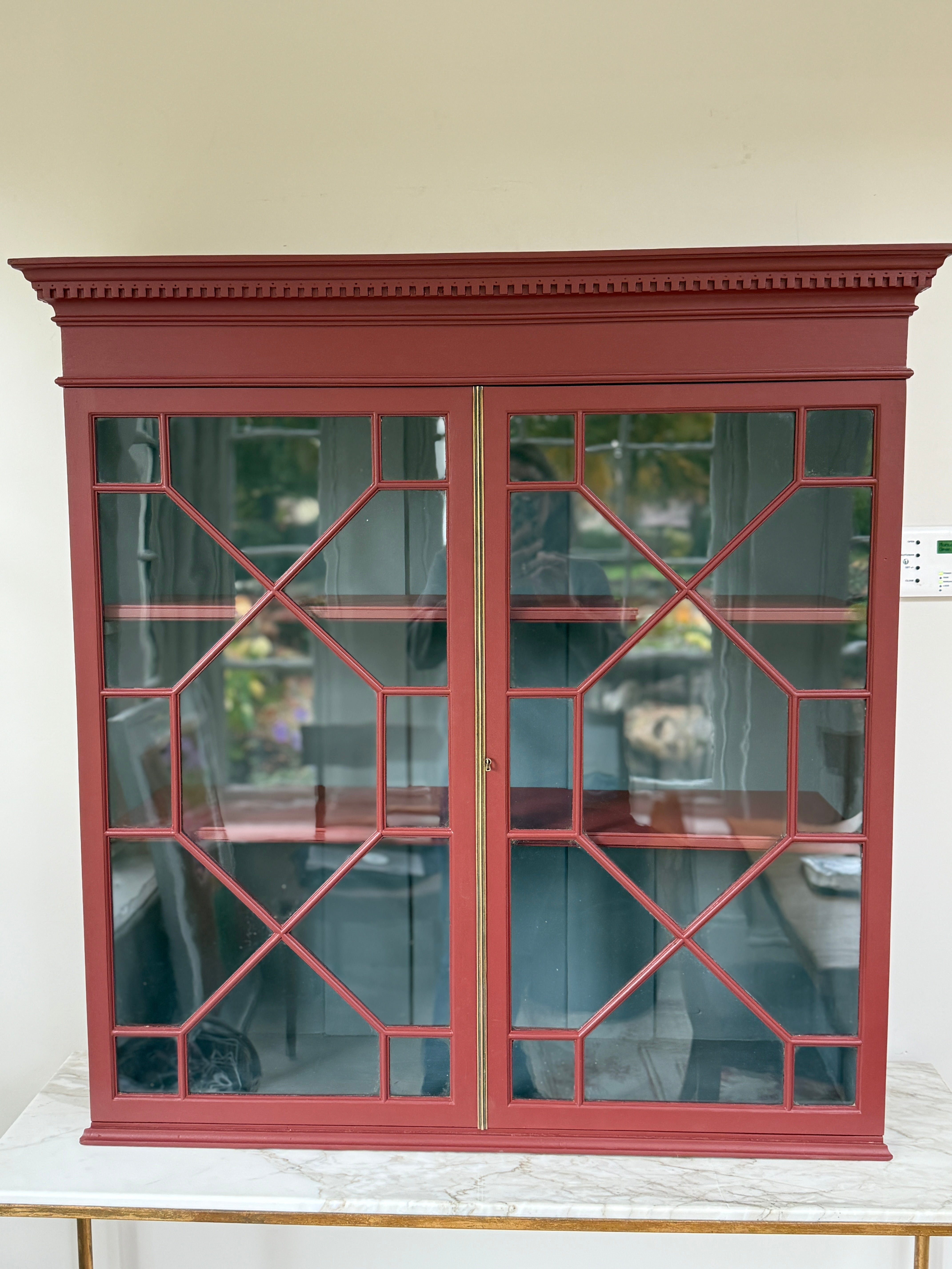 Painted Astral Glazed Wall Cupboard