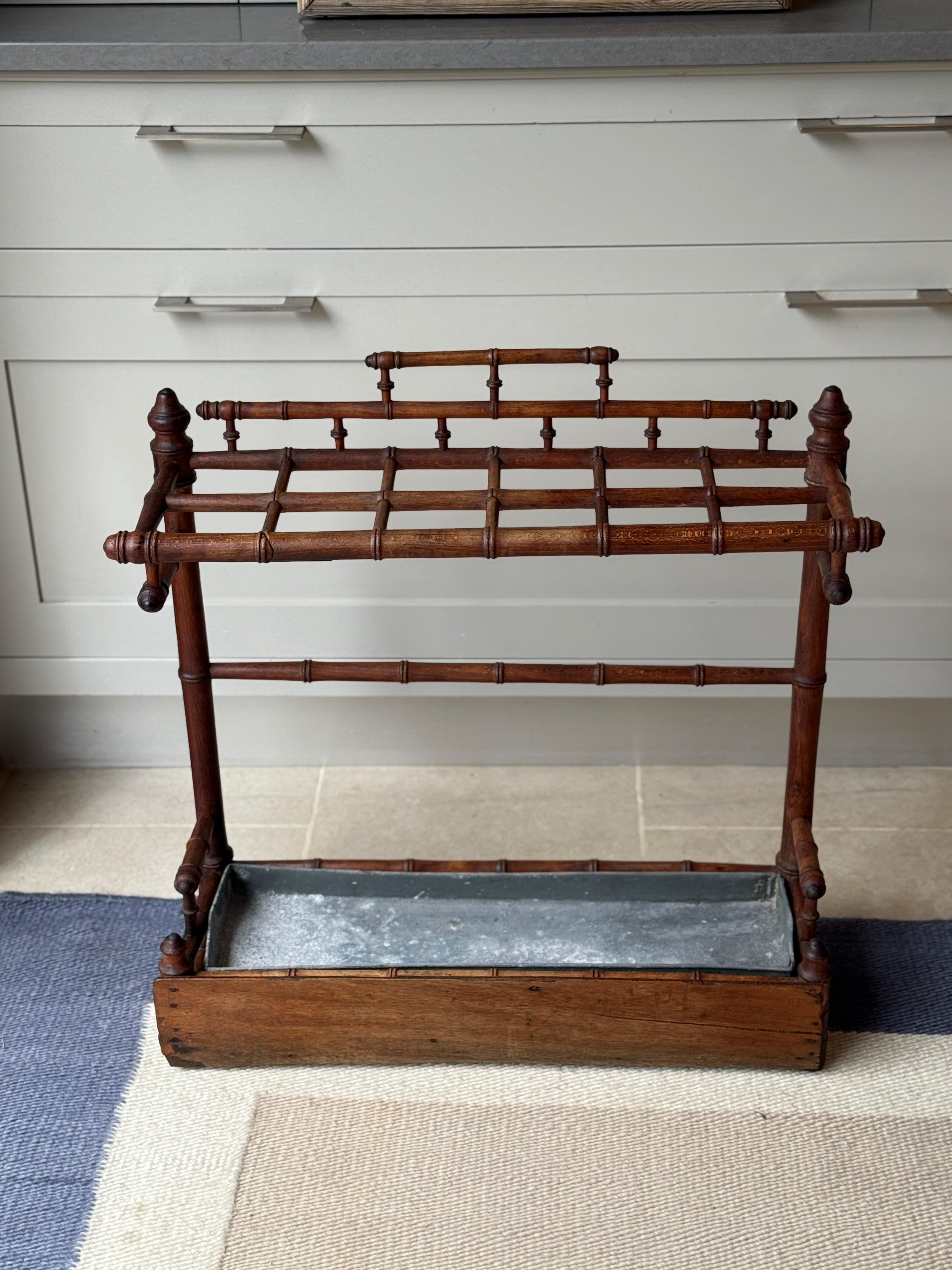 French Faux Bamboo Stick Stand