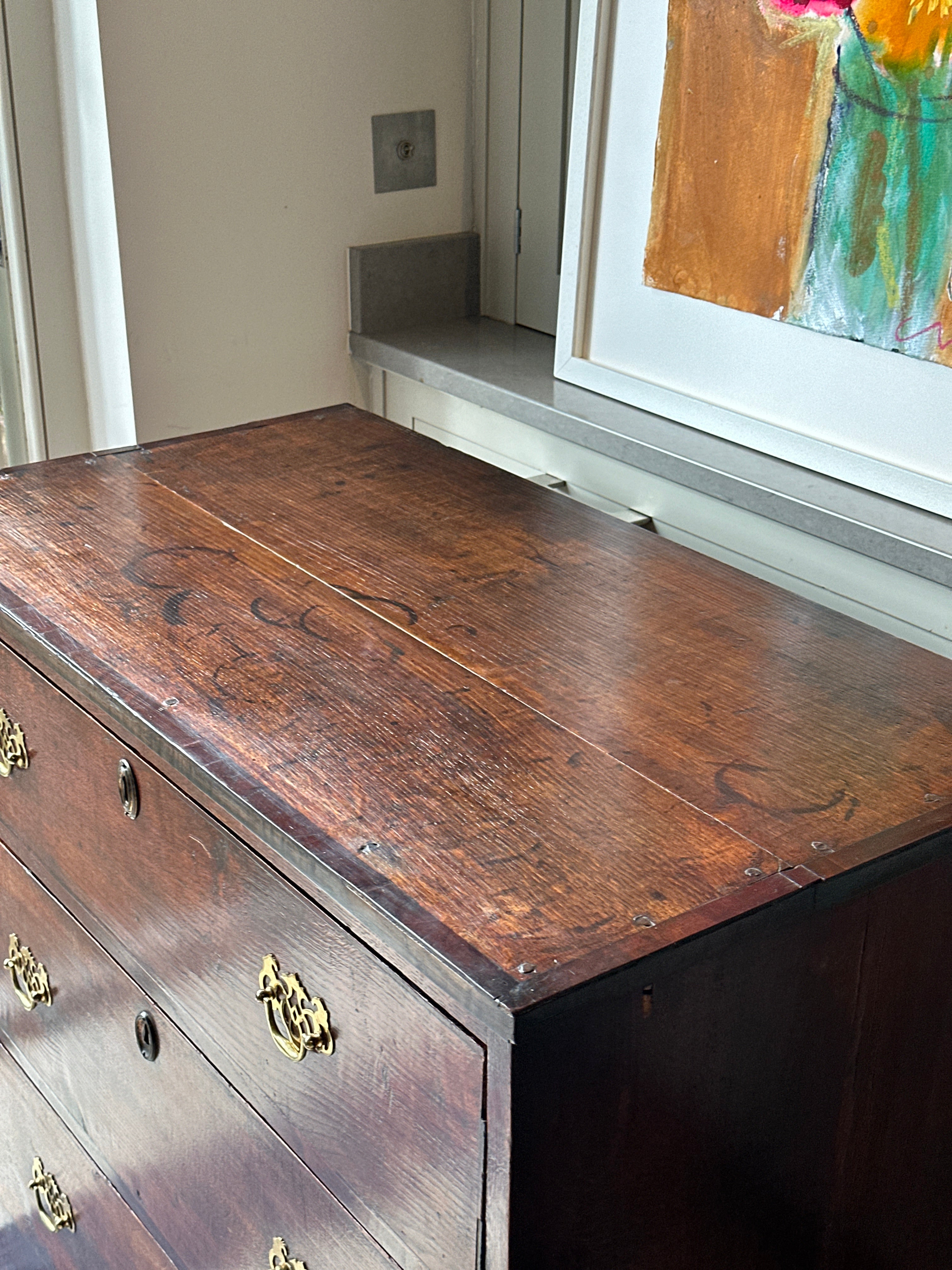 Small George III Oak Chest of Drawers