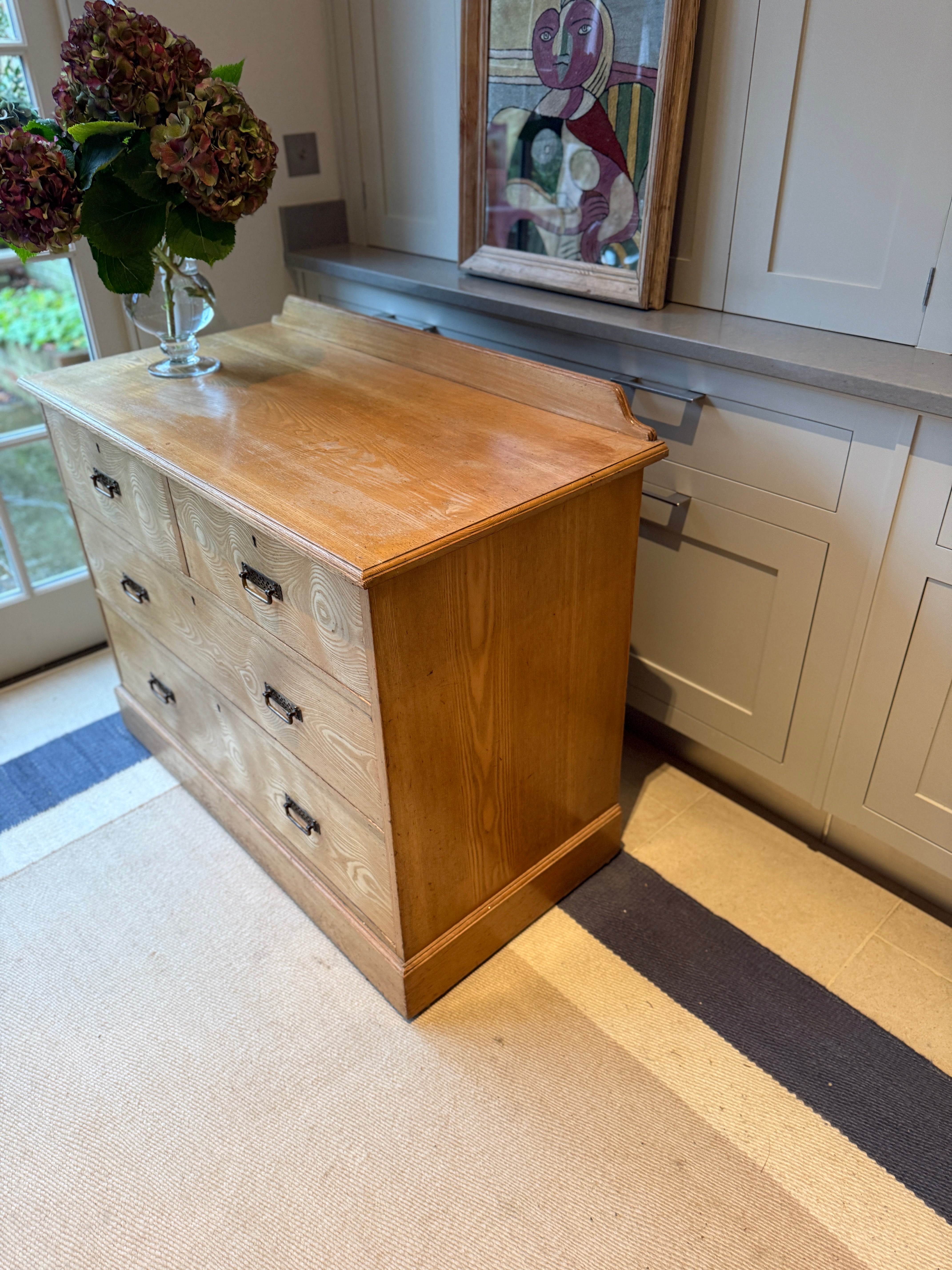 Tangential Cut Ash Chest of Drawers