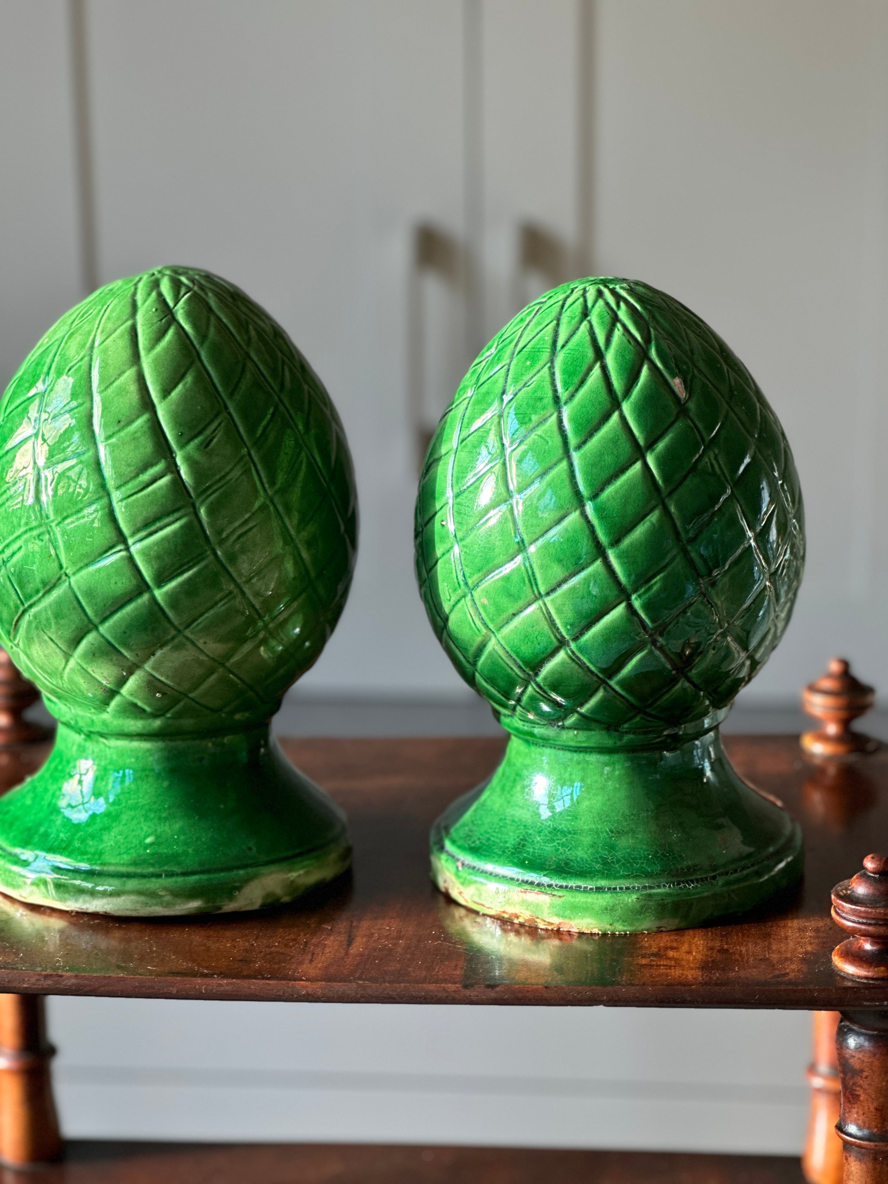 Pair of Mid-Century French Ceramic Corbels