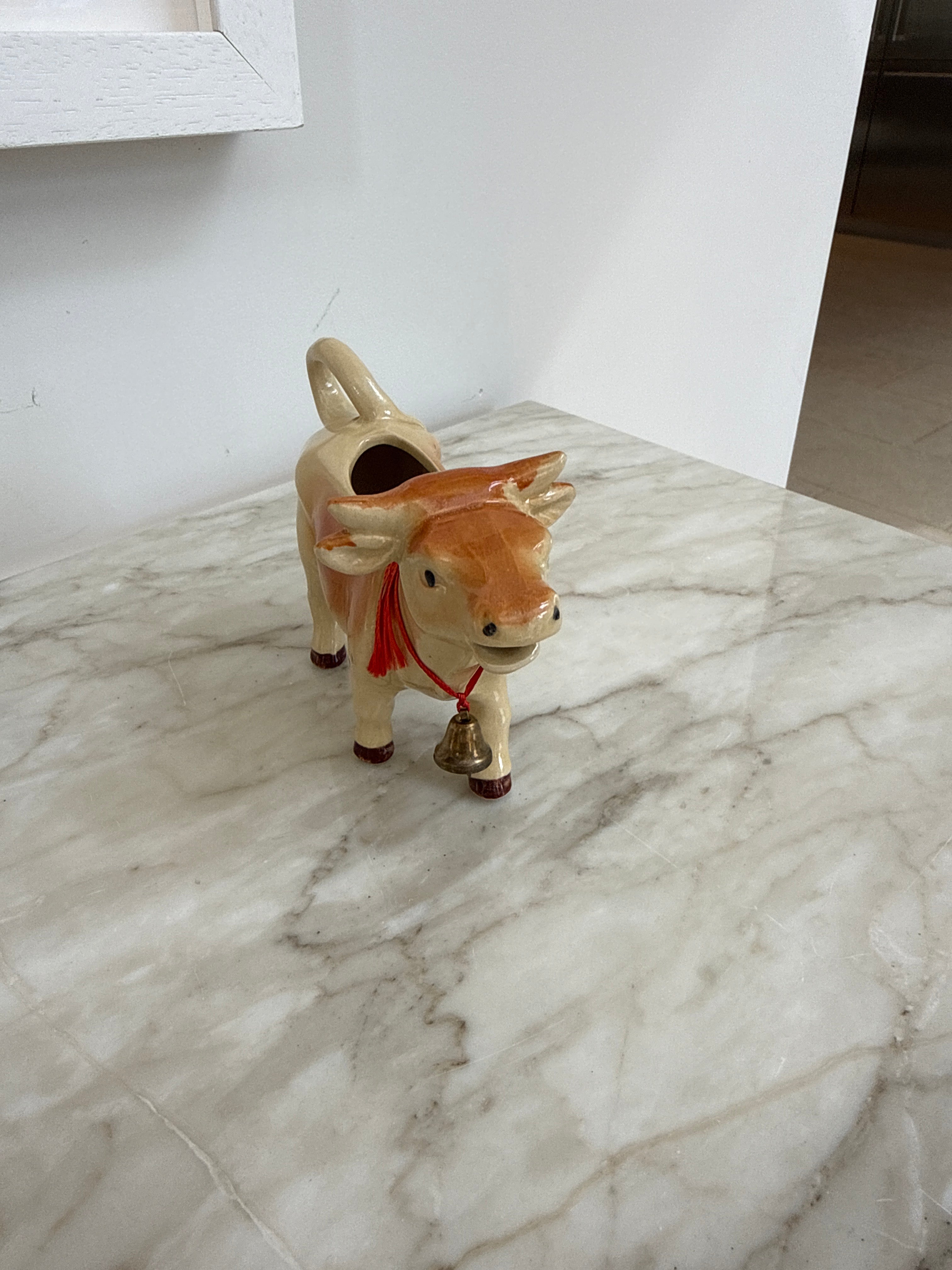 Vintage French Cow Milk Jug