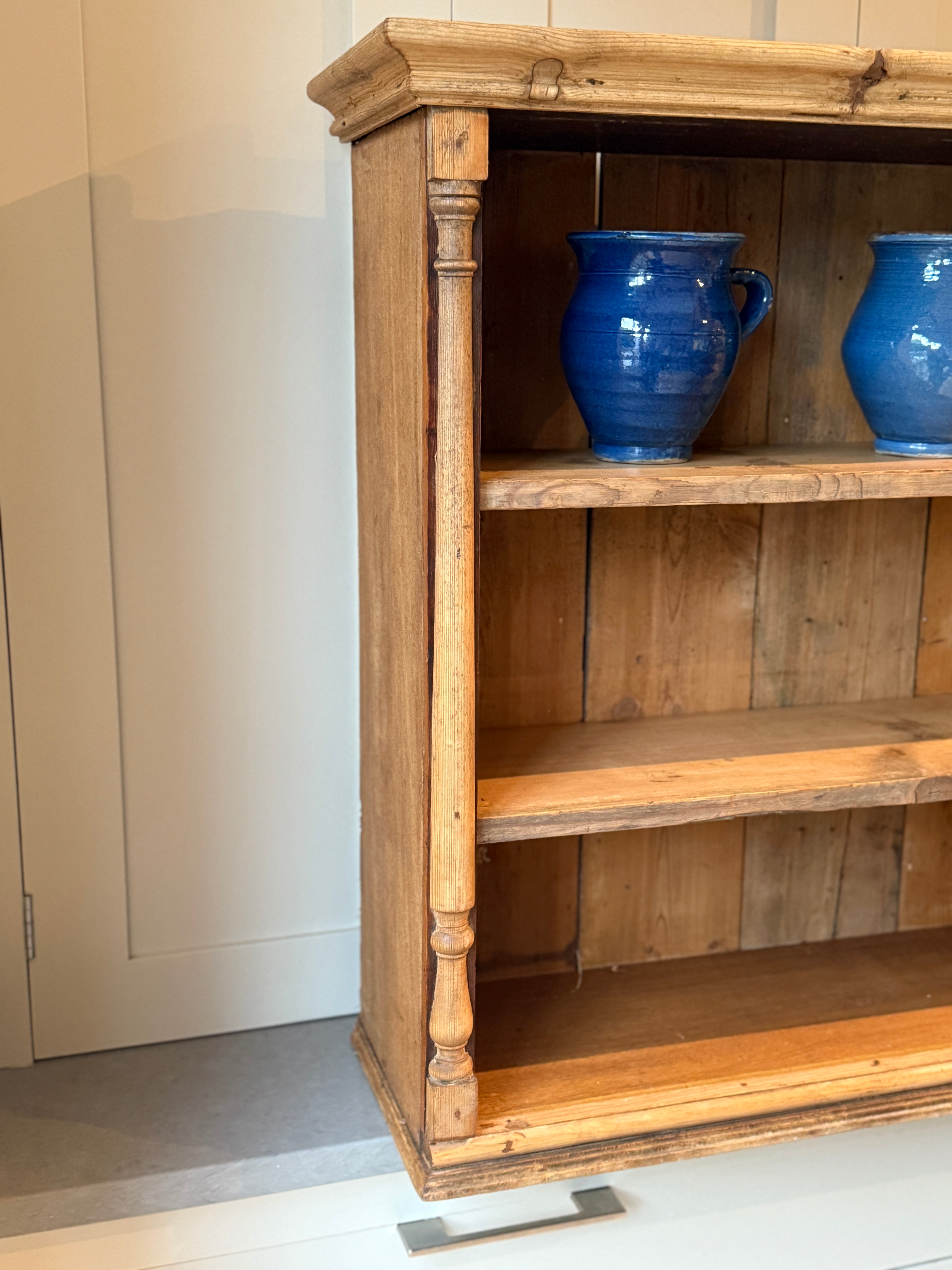 Small Pine Wall Shelves with Column Details