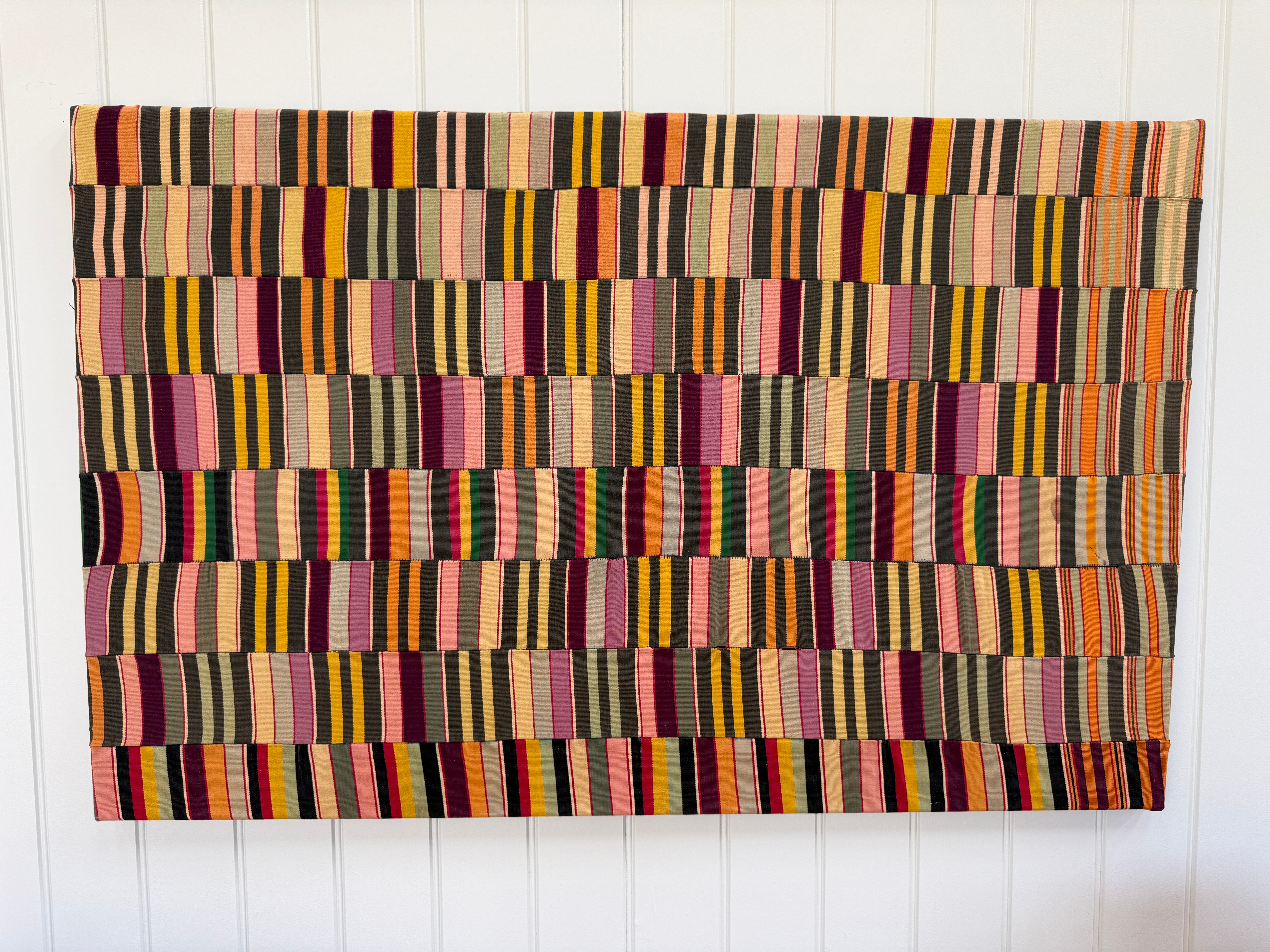 Amazing Polychrome Ewe Cloth Wall Hanging