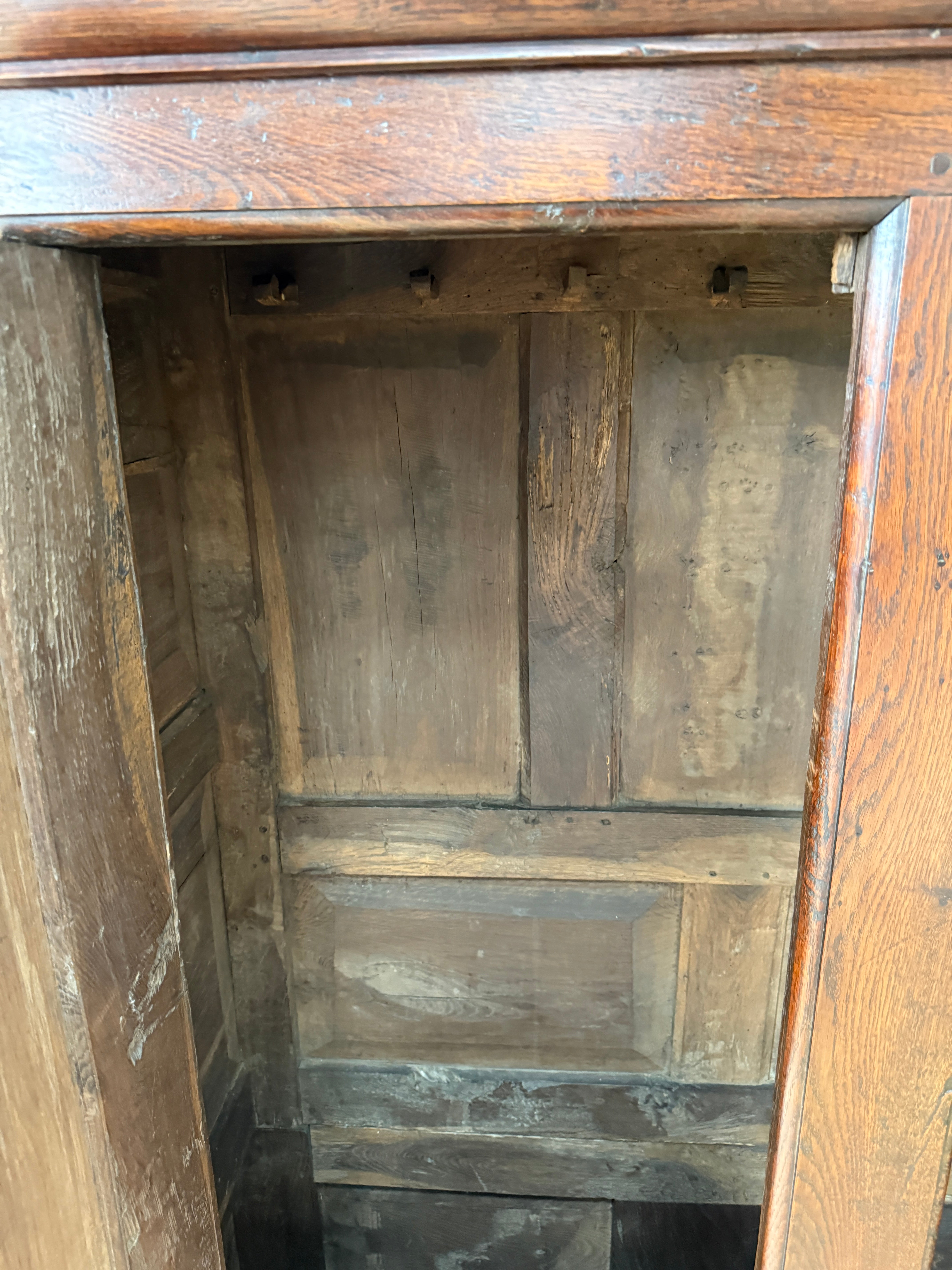 Large 18th Century Oak Hanging Cupboard