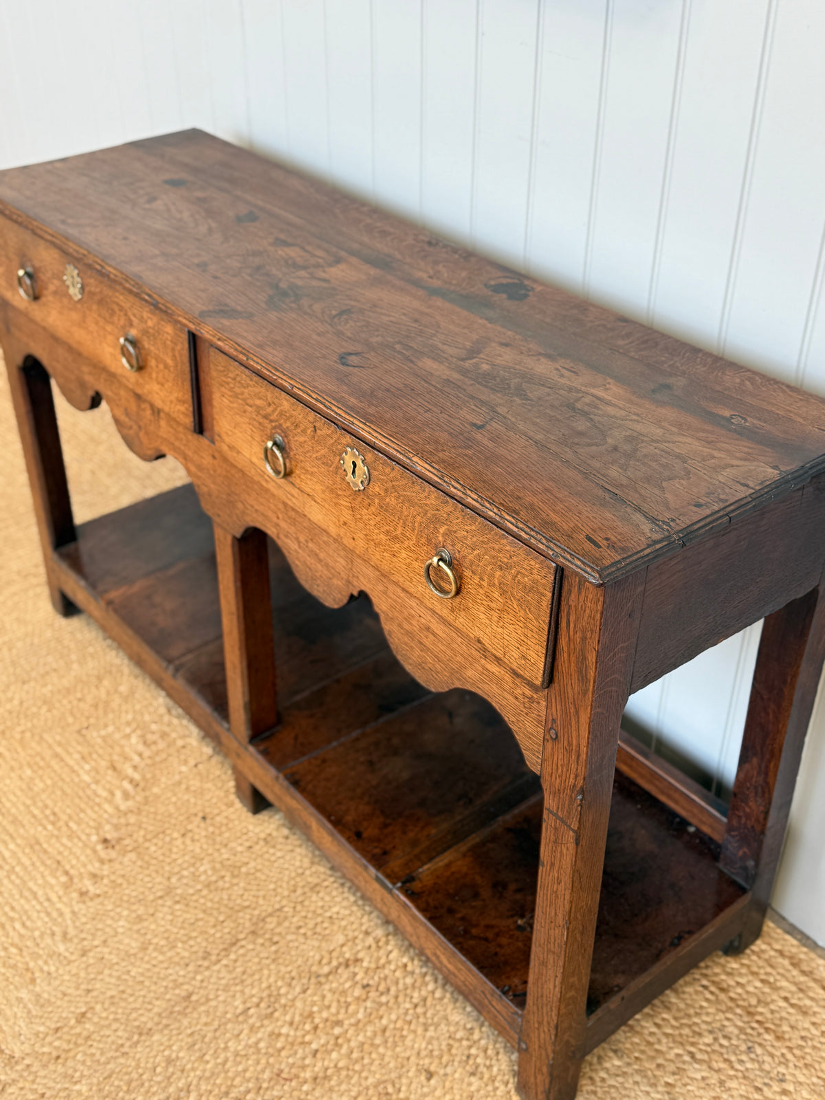 Small 18th Century Oak Dresser Base