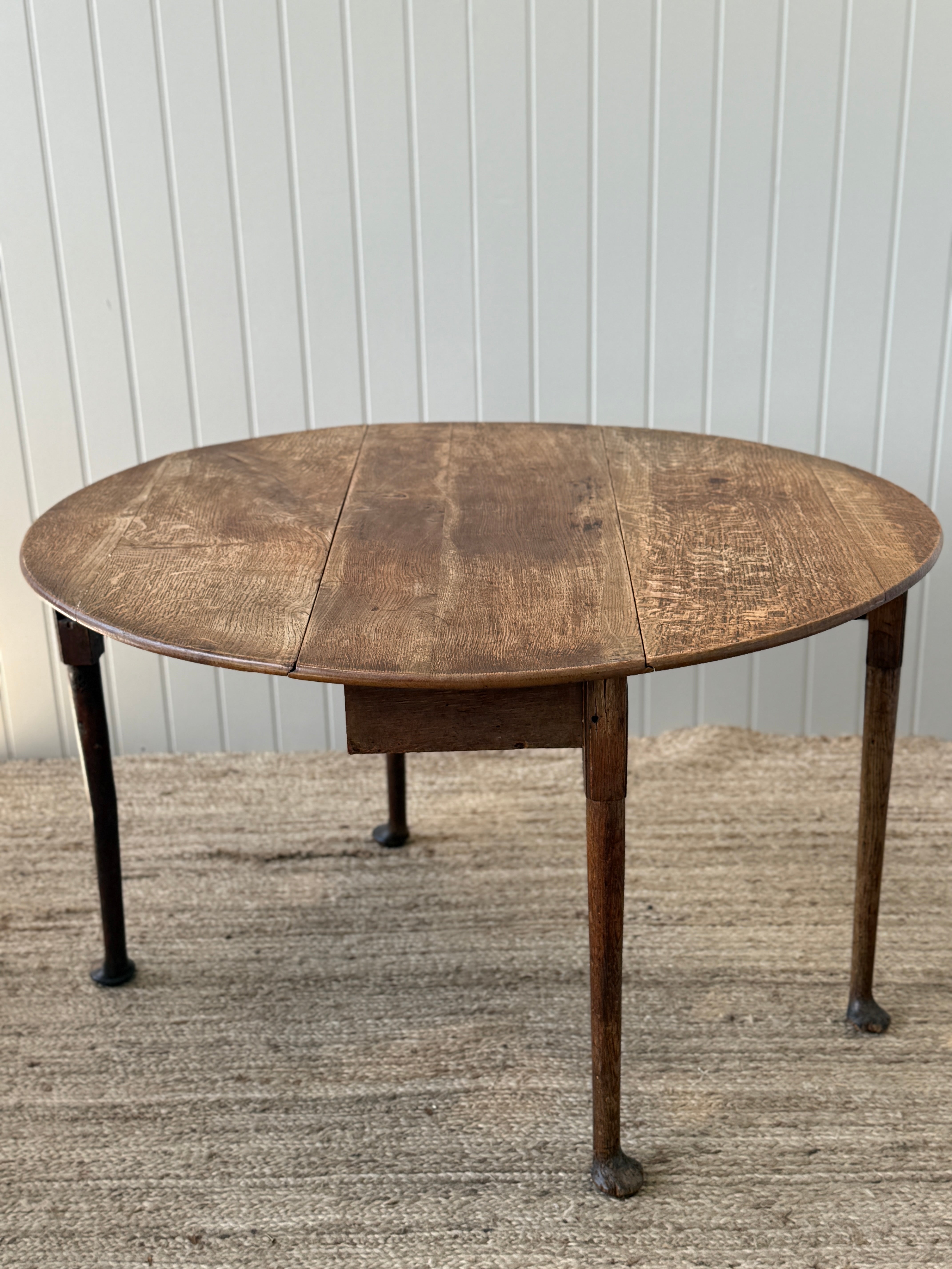 Georgian Oak Drop-Leaf Dining Table