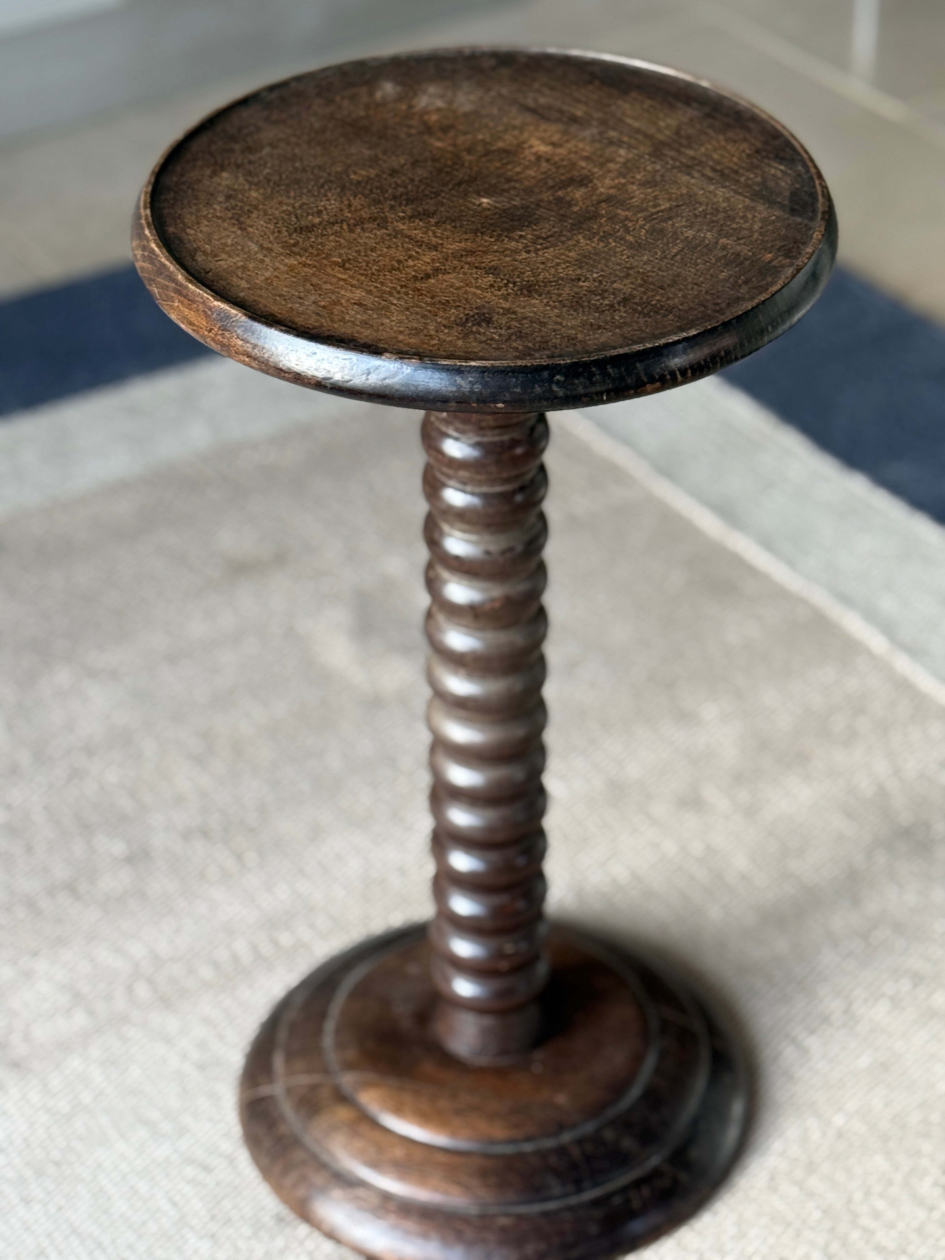 French Oak Bobbin side table