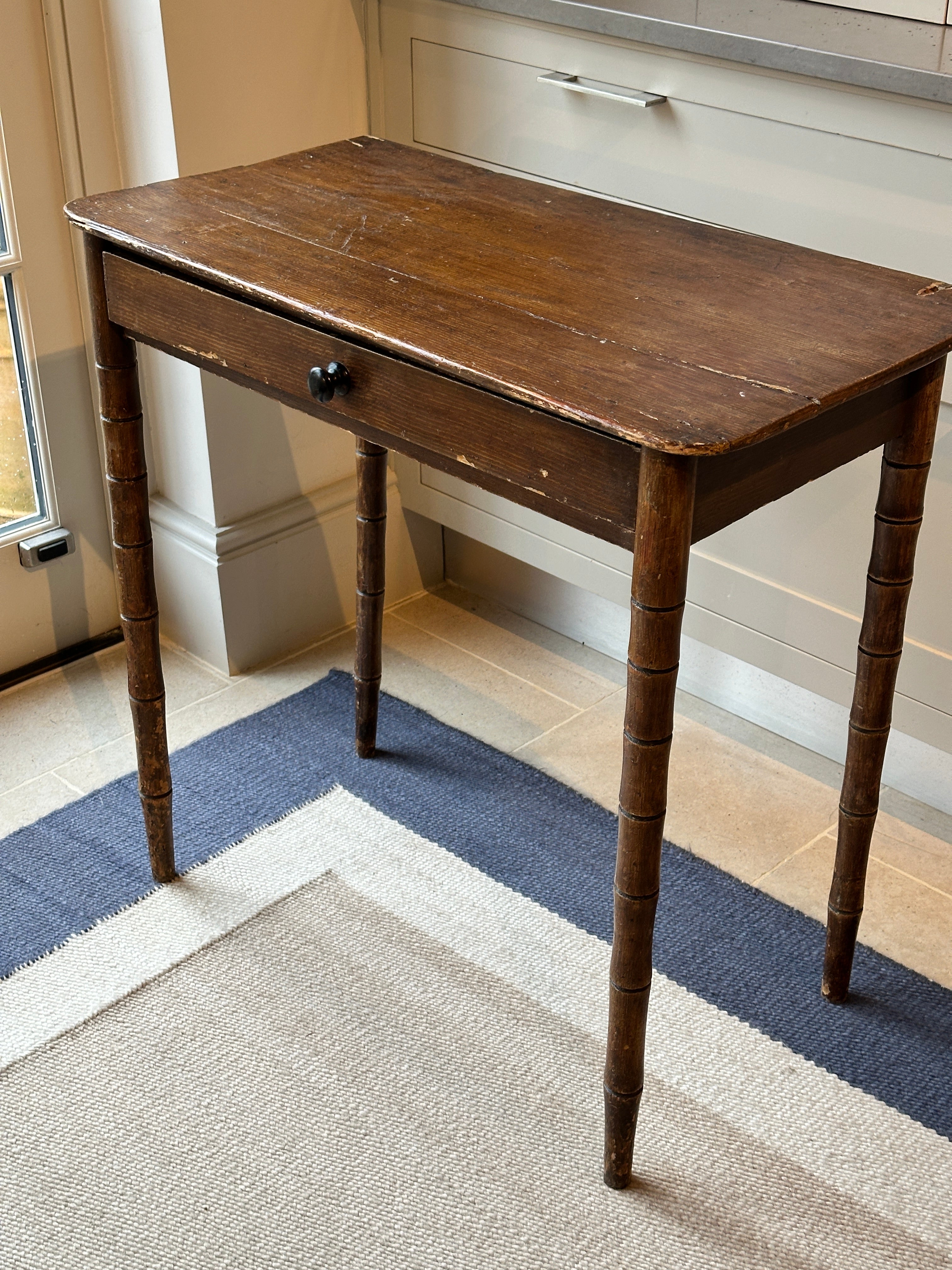 C19th Scumbled Pine Side Table