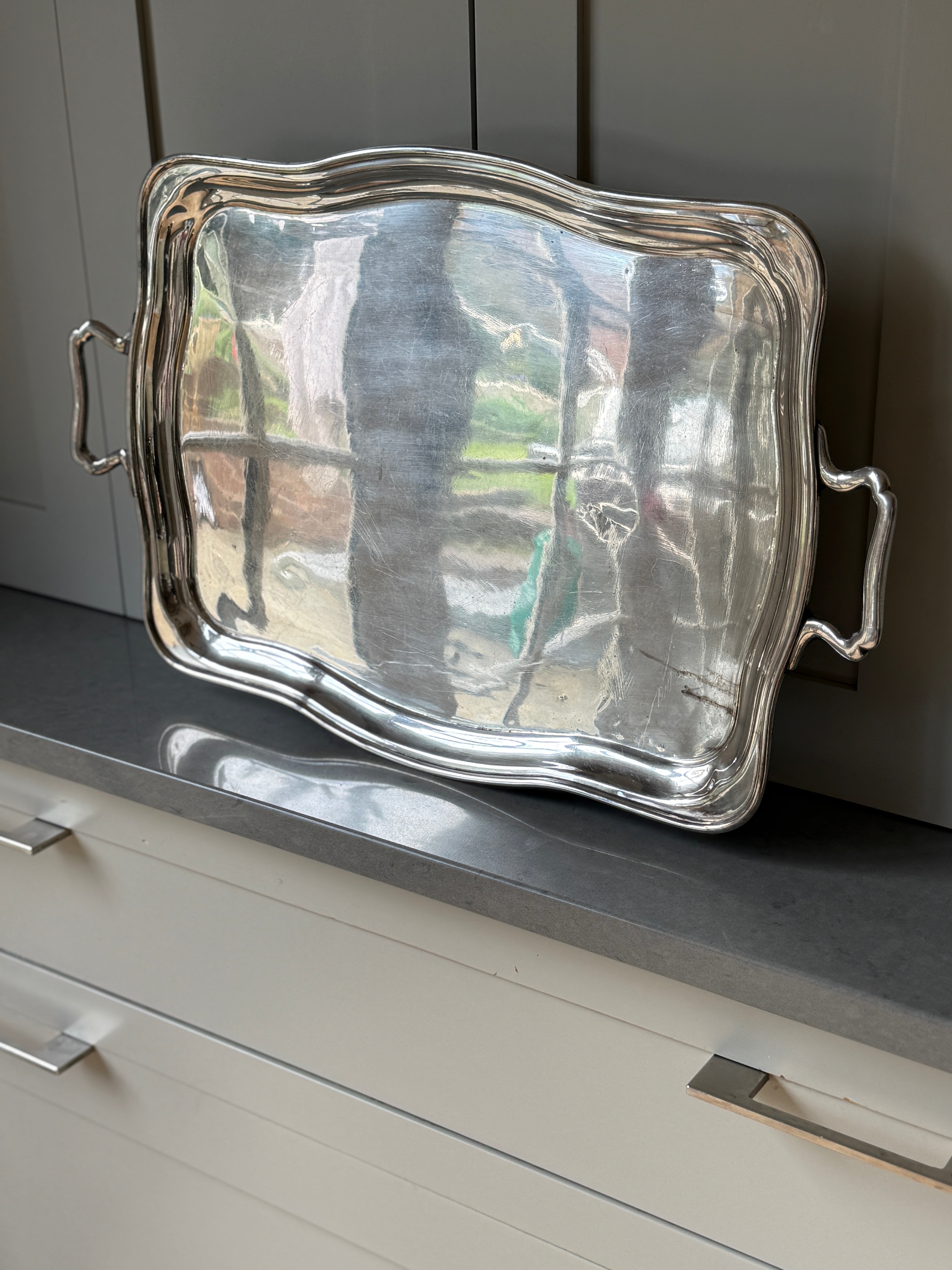 Decorative Elkington Silver Plate Tray
