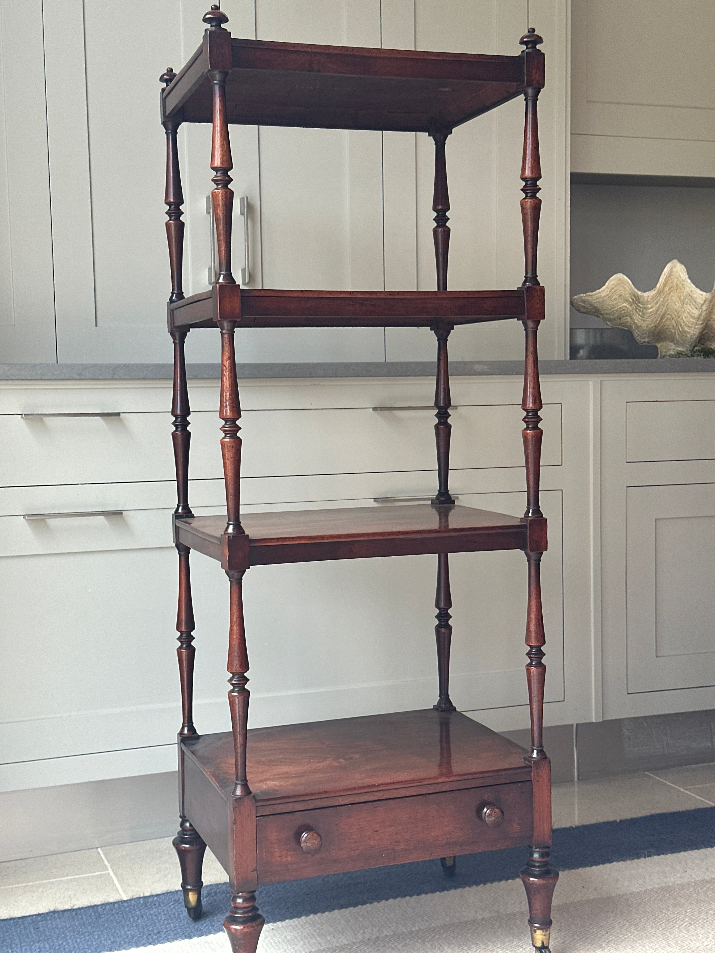 Perfect 4 Tiered Mahogany Whatnot