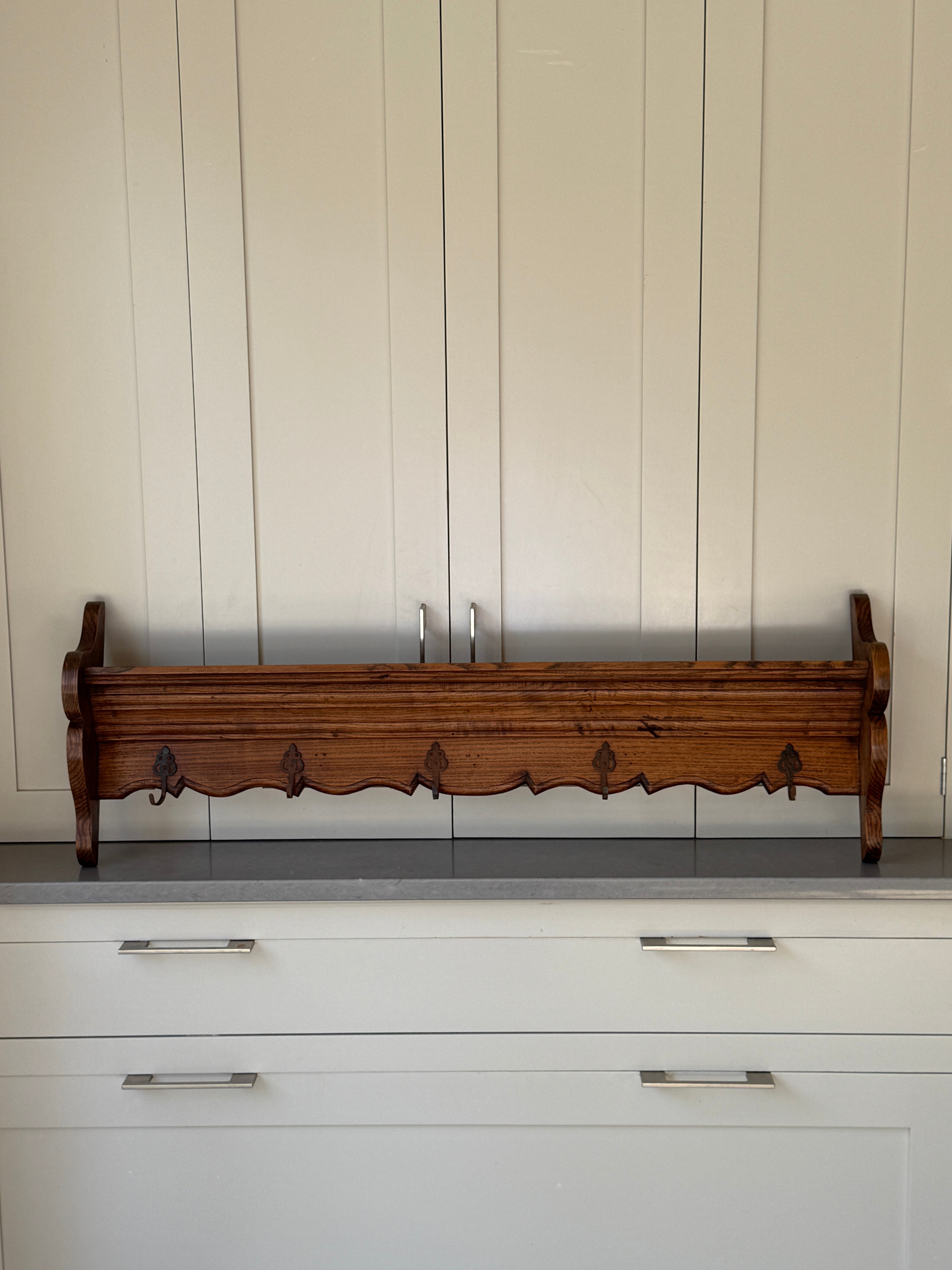 Medium French Oak Coat Rack